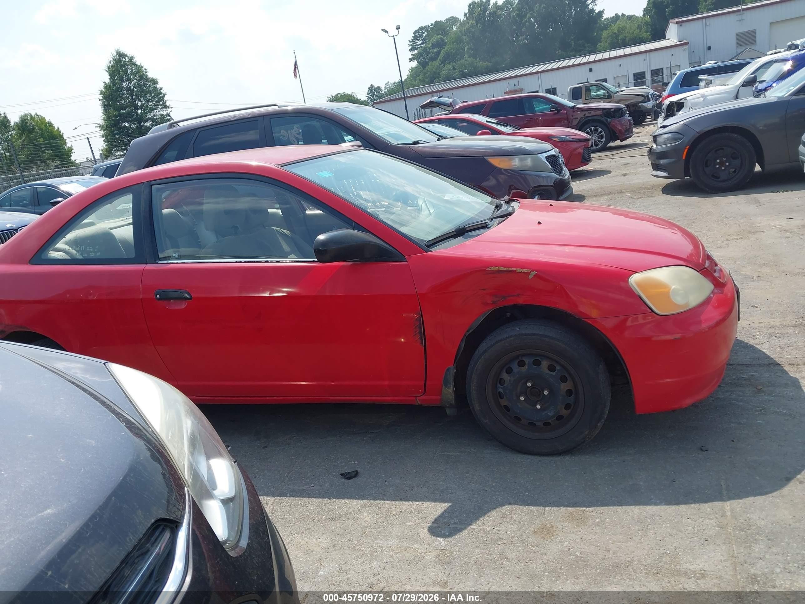 2001 Honda Civic Lx Red vin: 1HGEM22541L056779