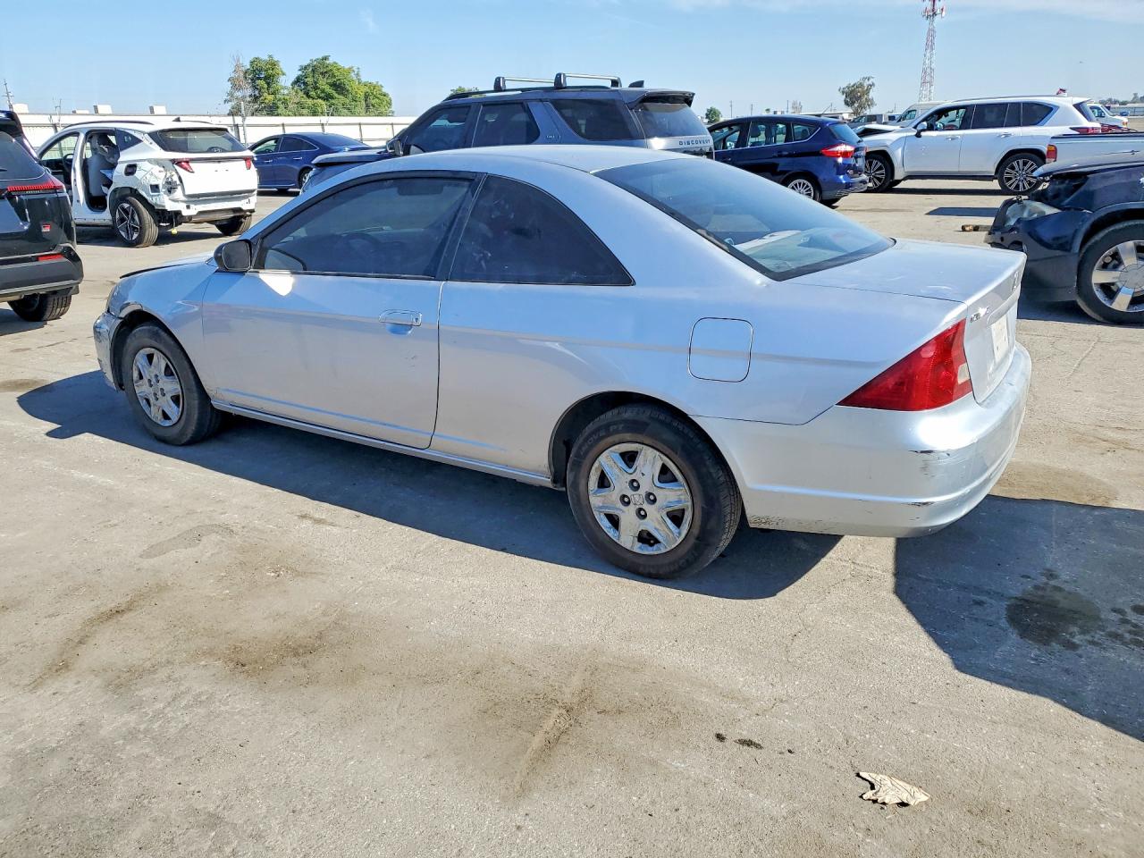 2003 Honda Civic Lx Silver vin: 1HGEM22543L063704