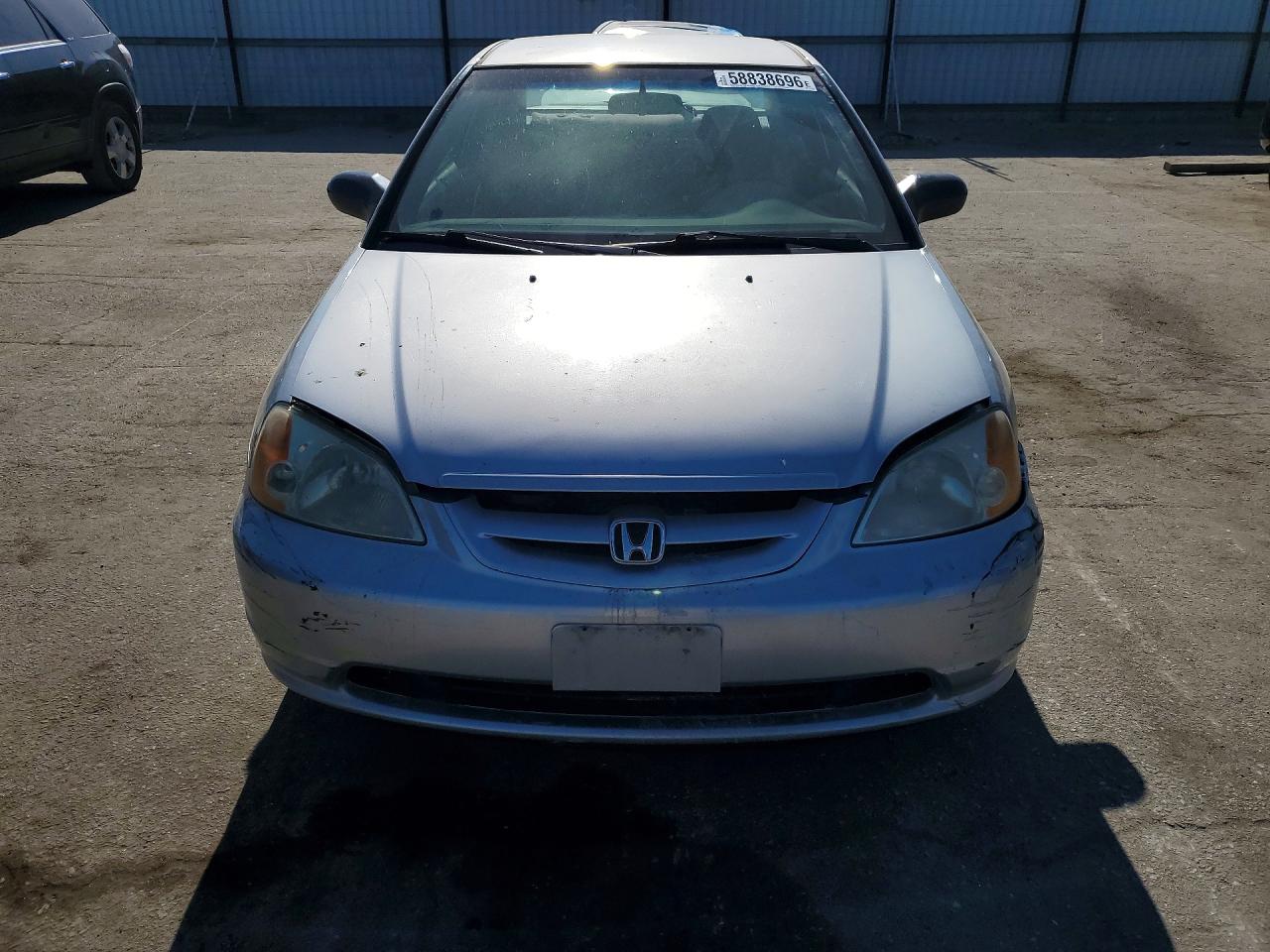 2003 Honda Civic Lx Silver vin: 1HGEM22543L063704
