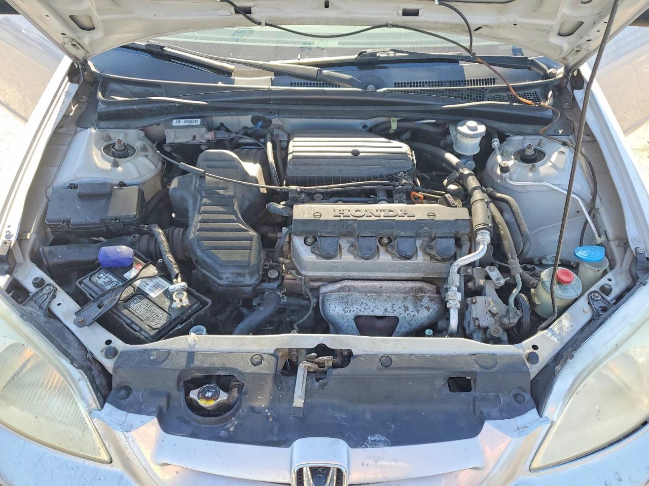 2003 Honda Civic Lx Silver vin: 1HGEM22543L063704