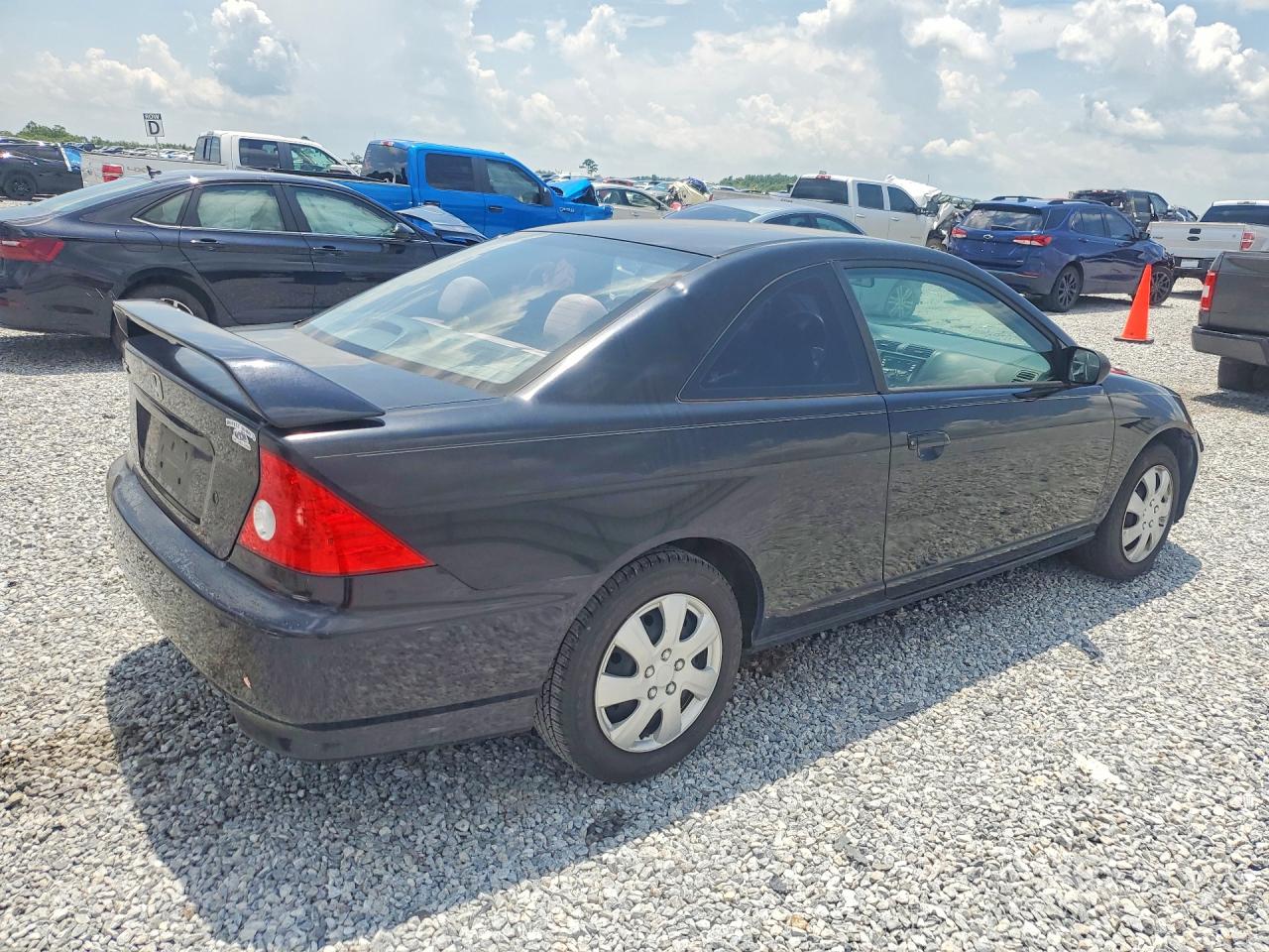 2004 Honda Civic Lx Black vin: 1HGEM22544L005433