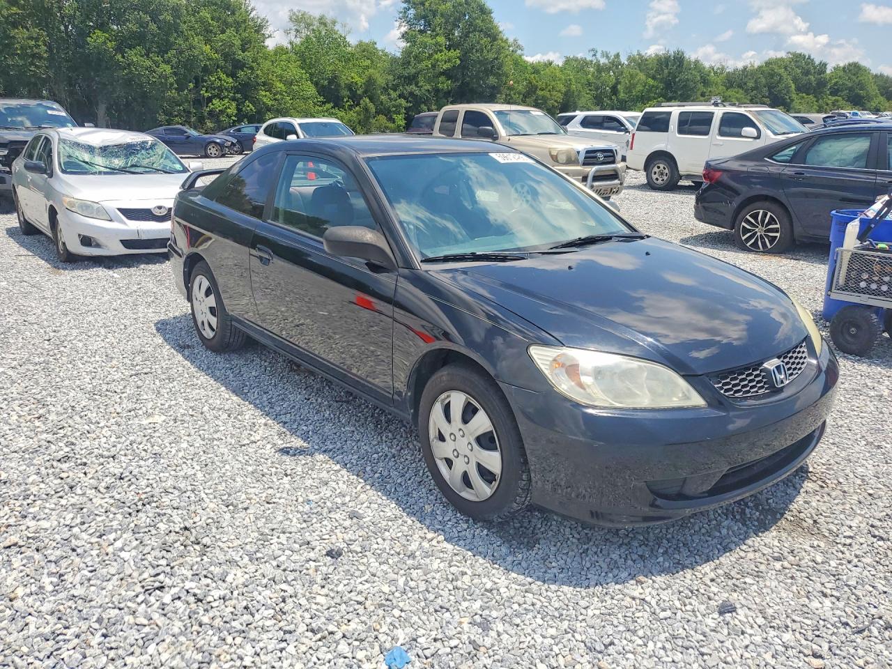 2004 Honda Civic Lx Black vin: 1HGEM22544L005433
