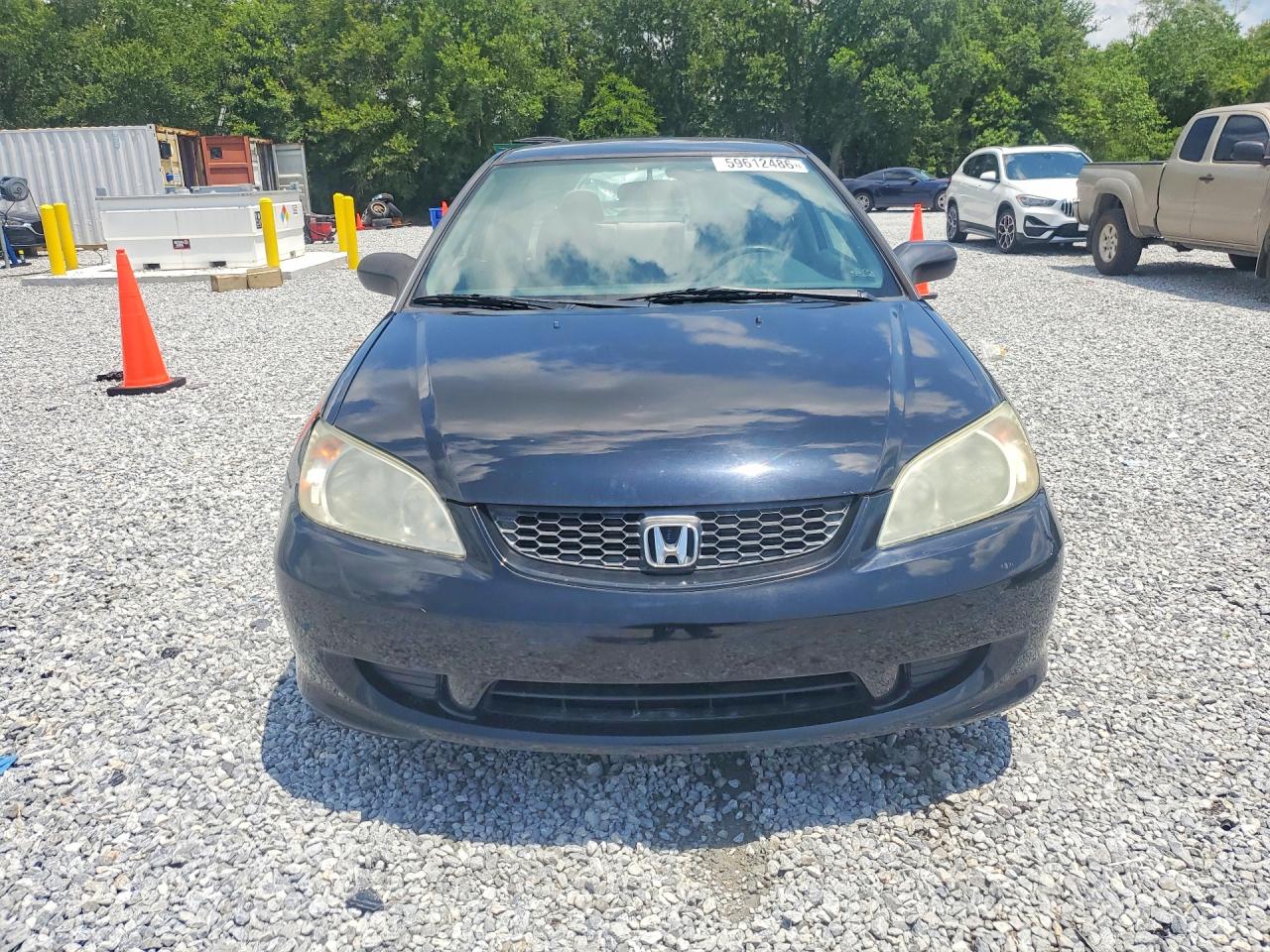 2004 Honda Civic Lx Black vin: 1HGEM22544L005433