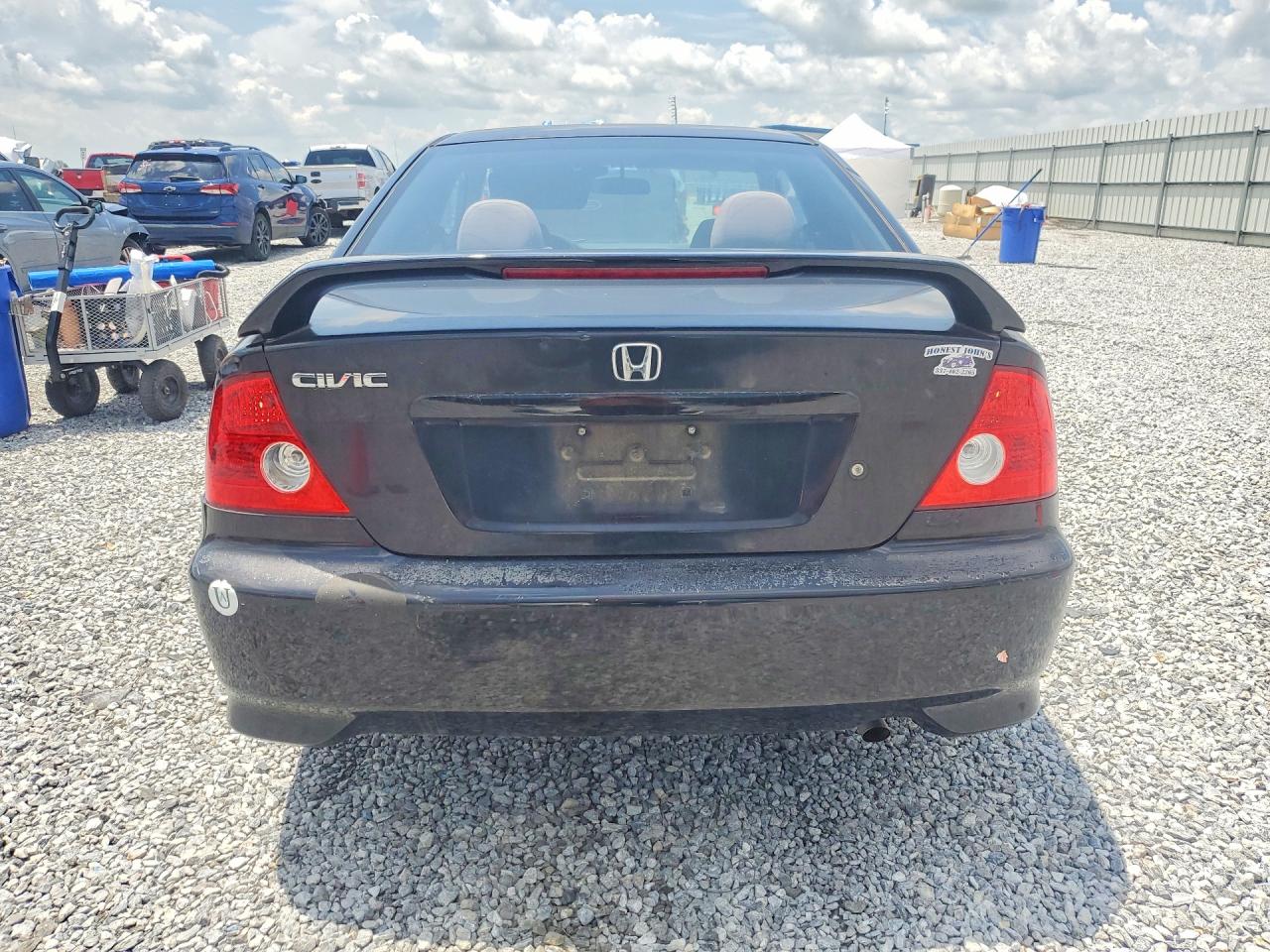 2004 Honda Civic Lx Black vin: 1HGEM22544L005433