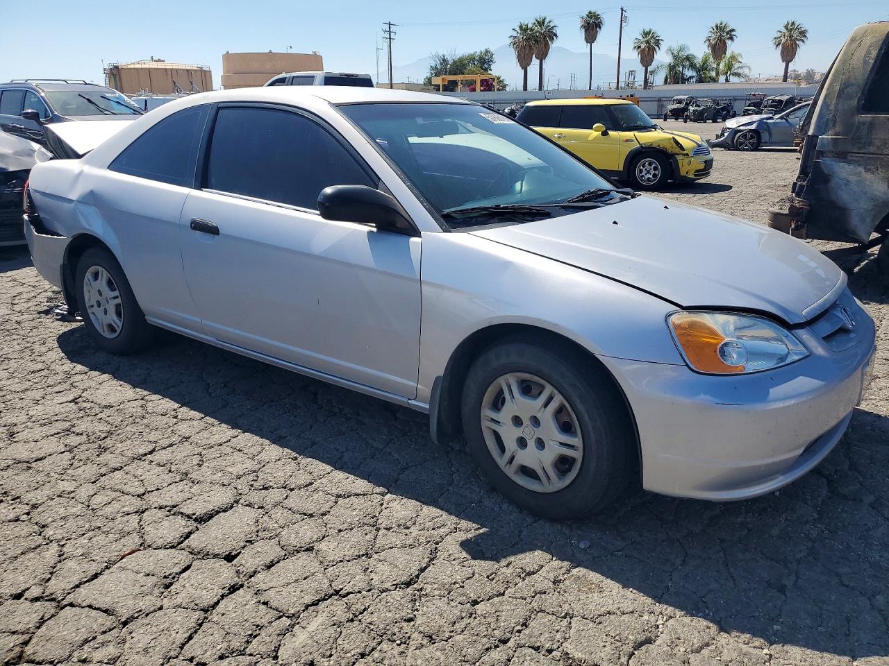 2001 Honda Civic Lx Silver vin: 1HGEM22551L007252