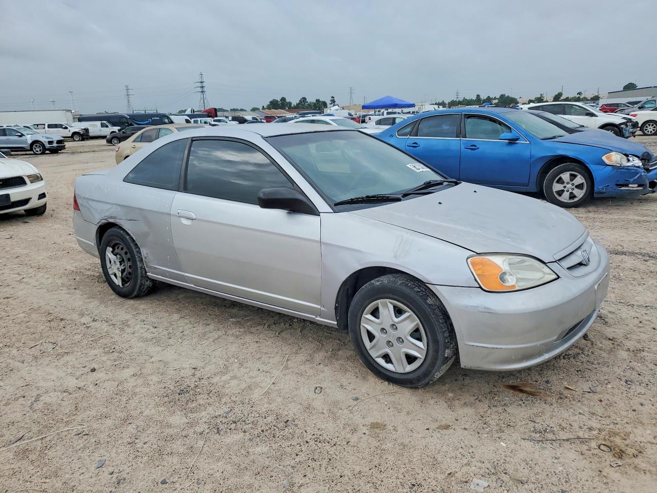 2003 Honda Civic Lx Silver vin: 1HGEM22553L044479