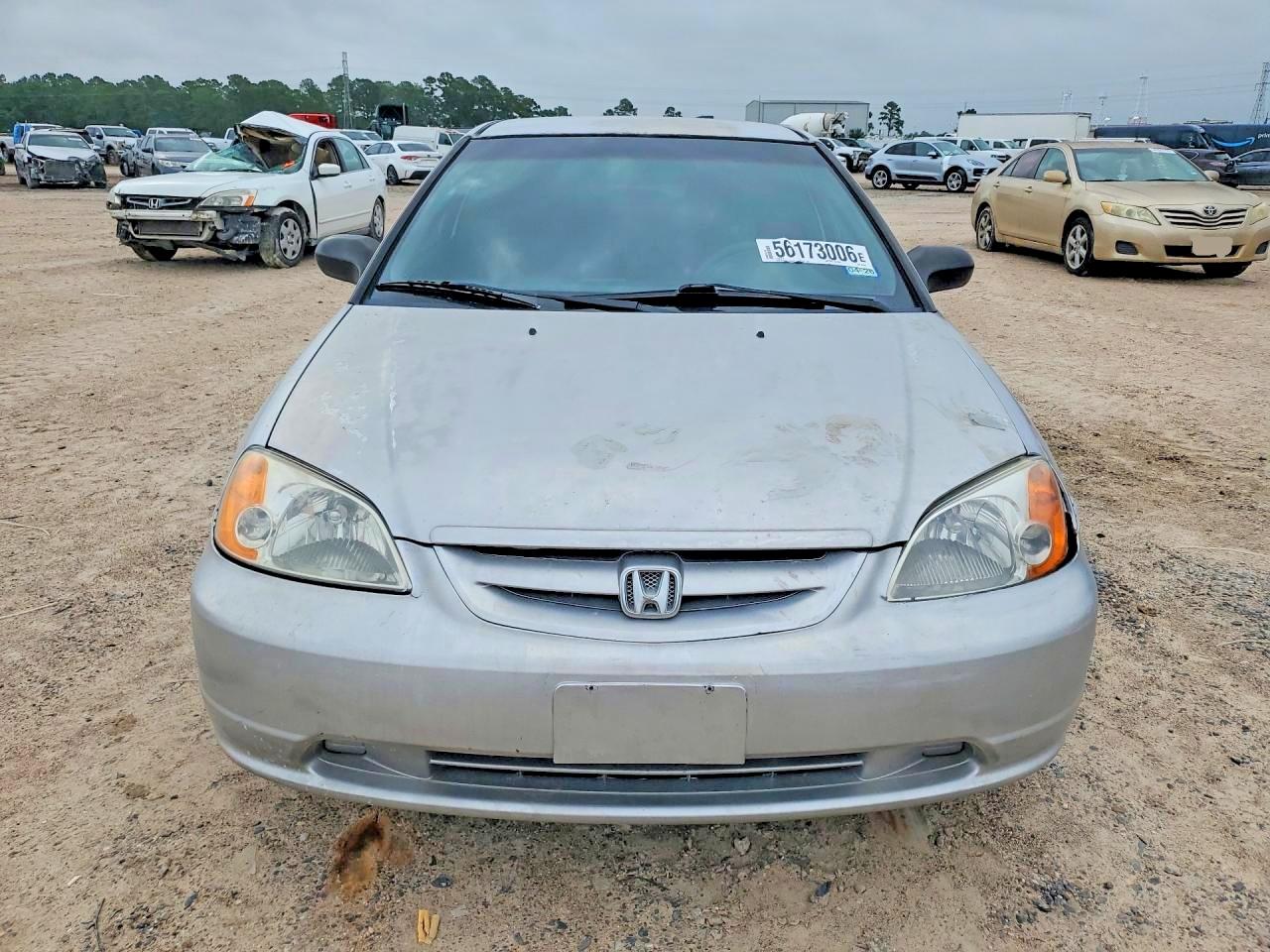 2003 Honda Civic Lx Silver vin: 1HGEM22553L044479