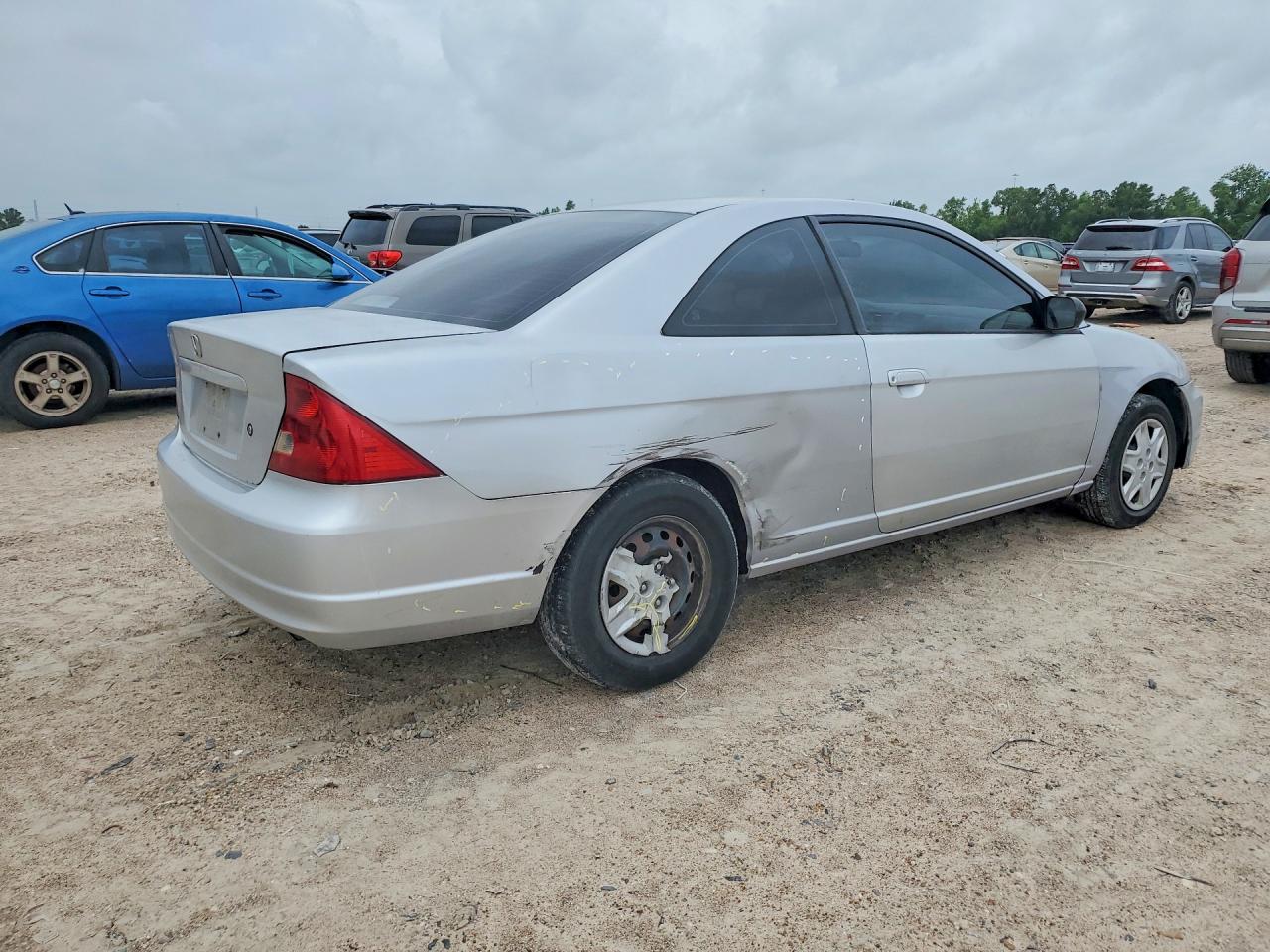 2003 Honda Civic Lx Silver vin: 1HGEM22553L044479