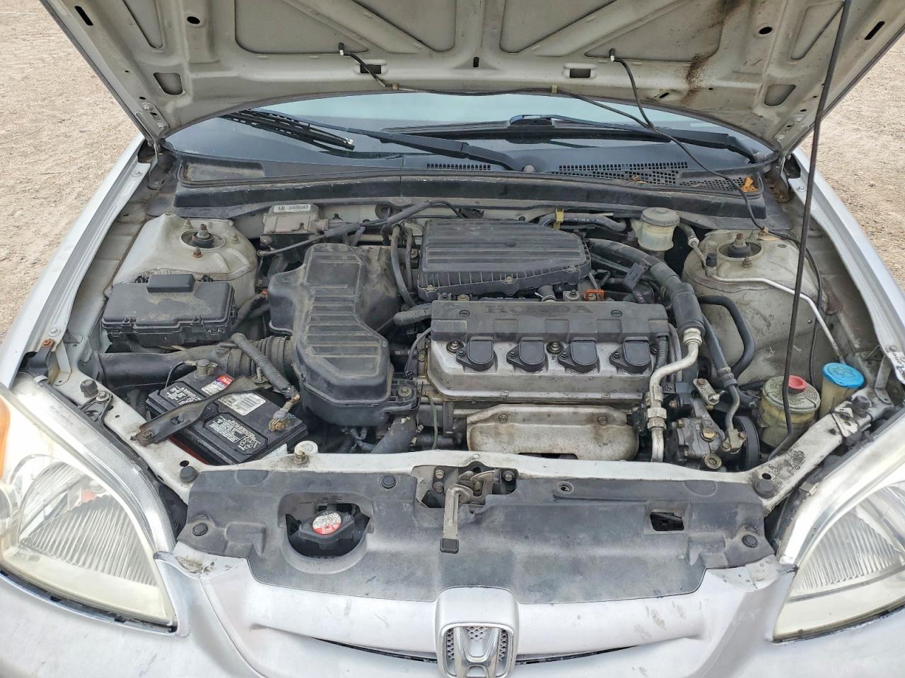 2003 Honda Civic Lx Silver vin: 1HGEM22553L044479