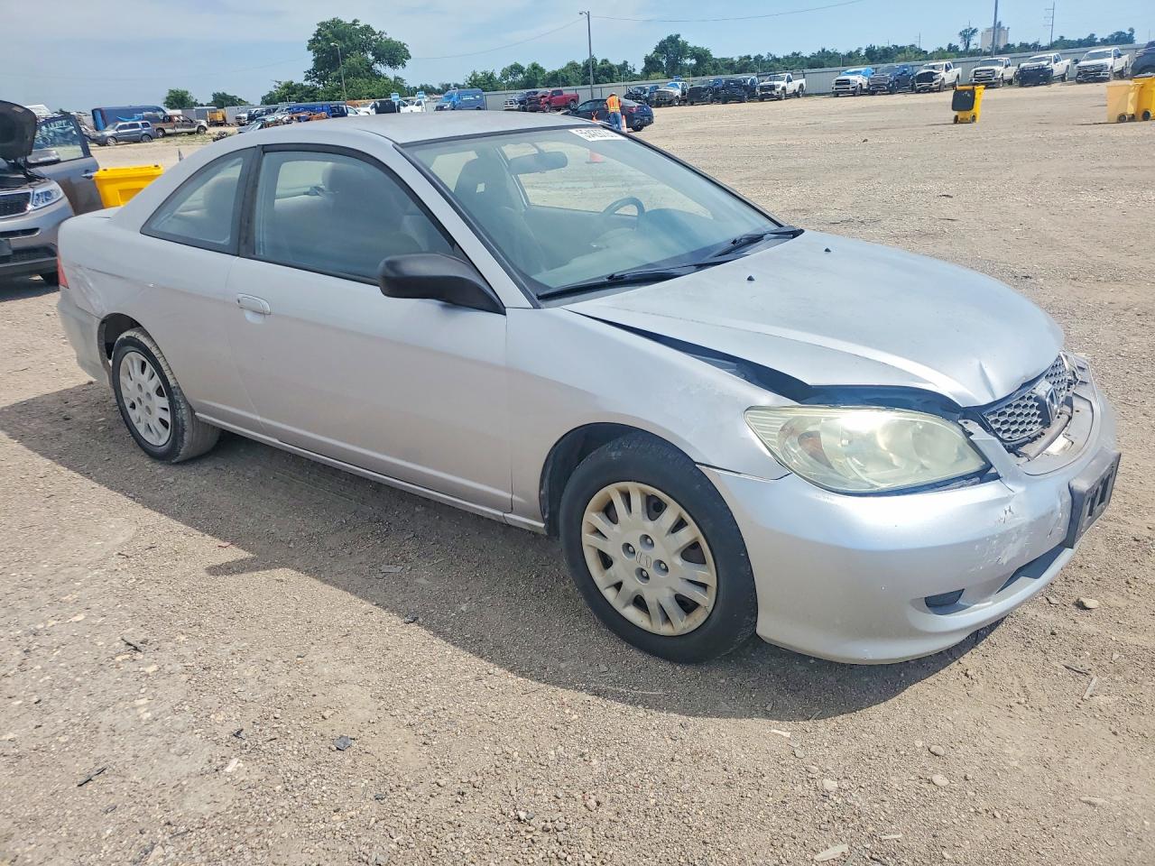 2004 Honda Civic Lx Silver vin: 1HGEM22554L010902