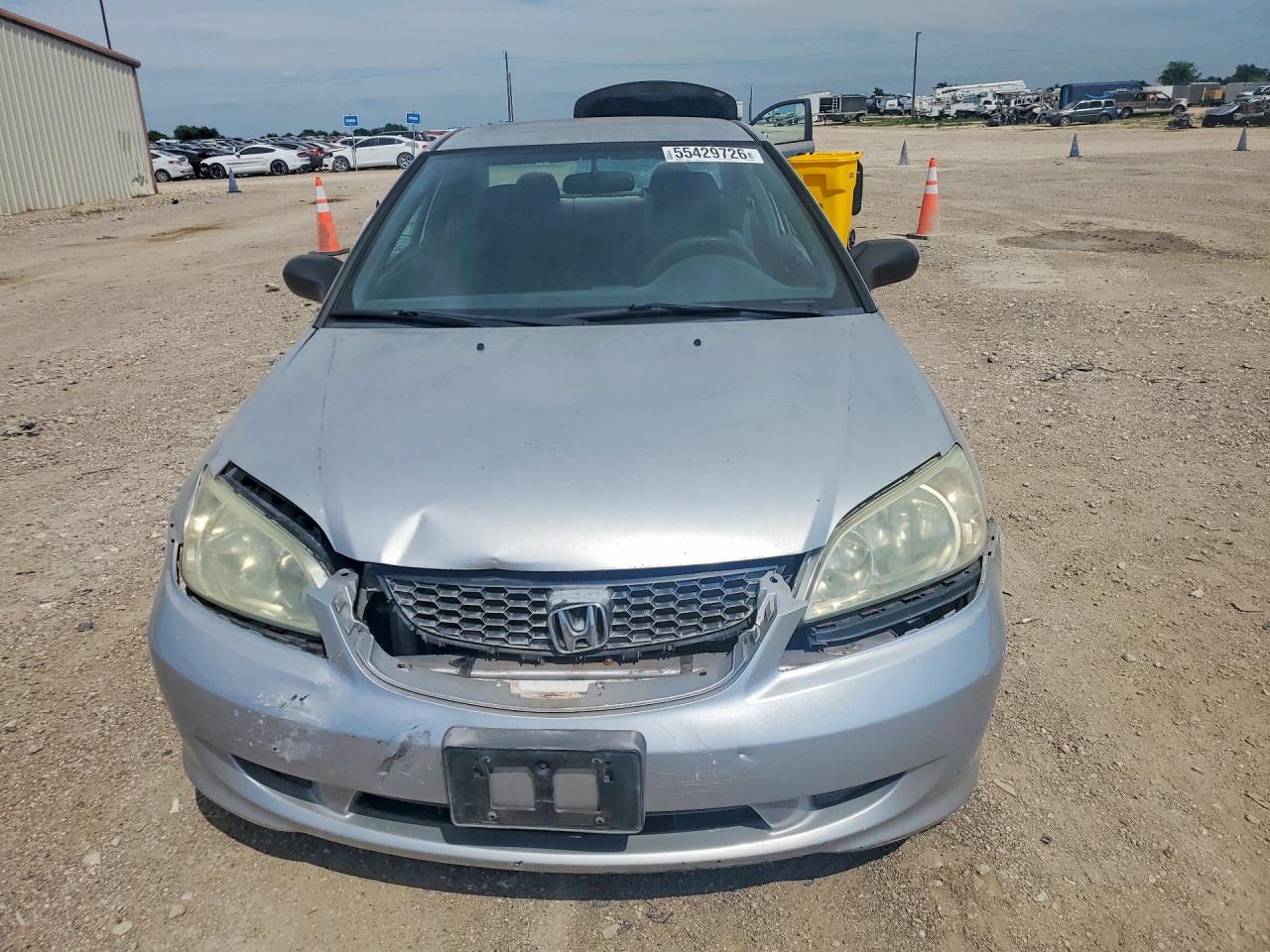2004 Honda Civic Lx Silver vin: 1HGEM22554L010902