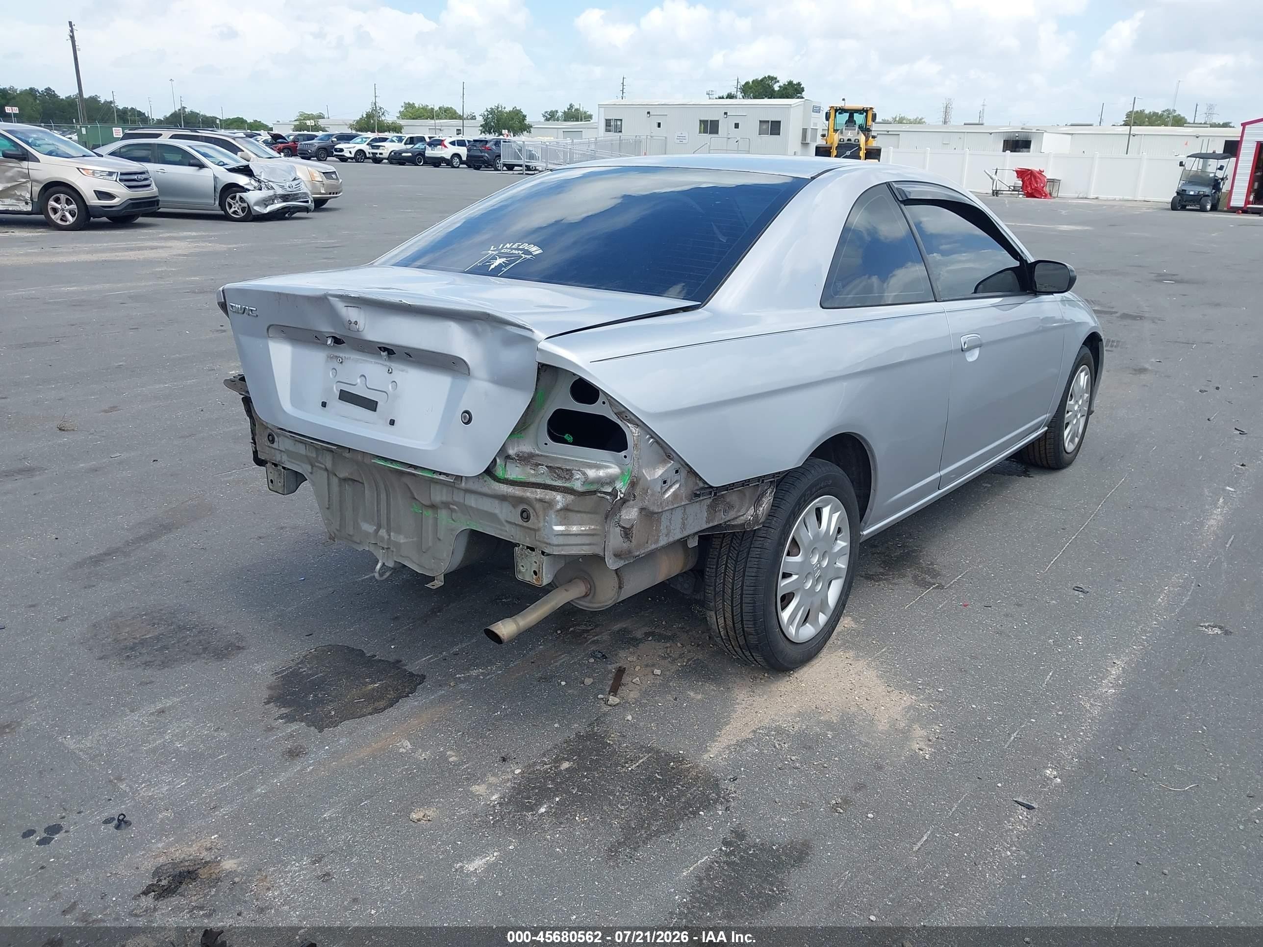 2005 Honda Civic Lx Silver vin: 1HGEM22555L037812