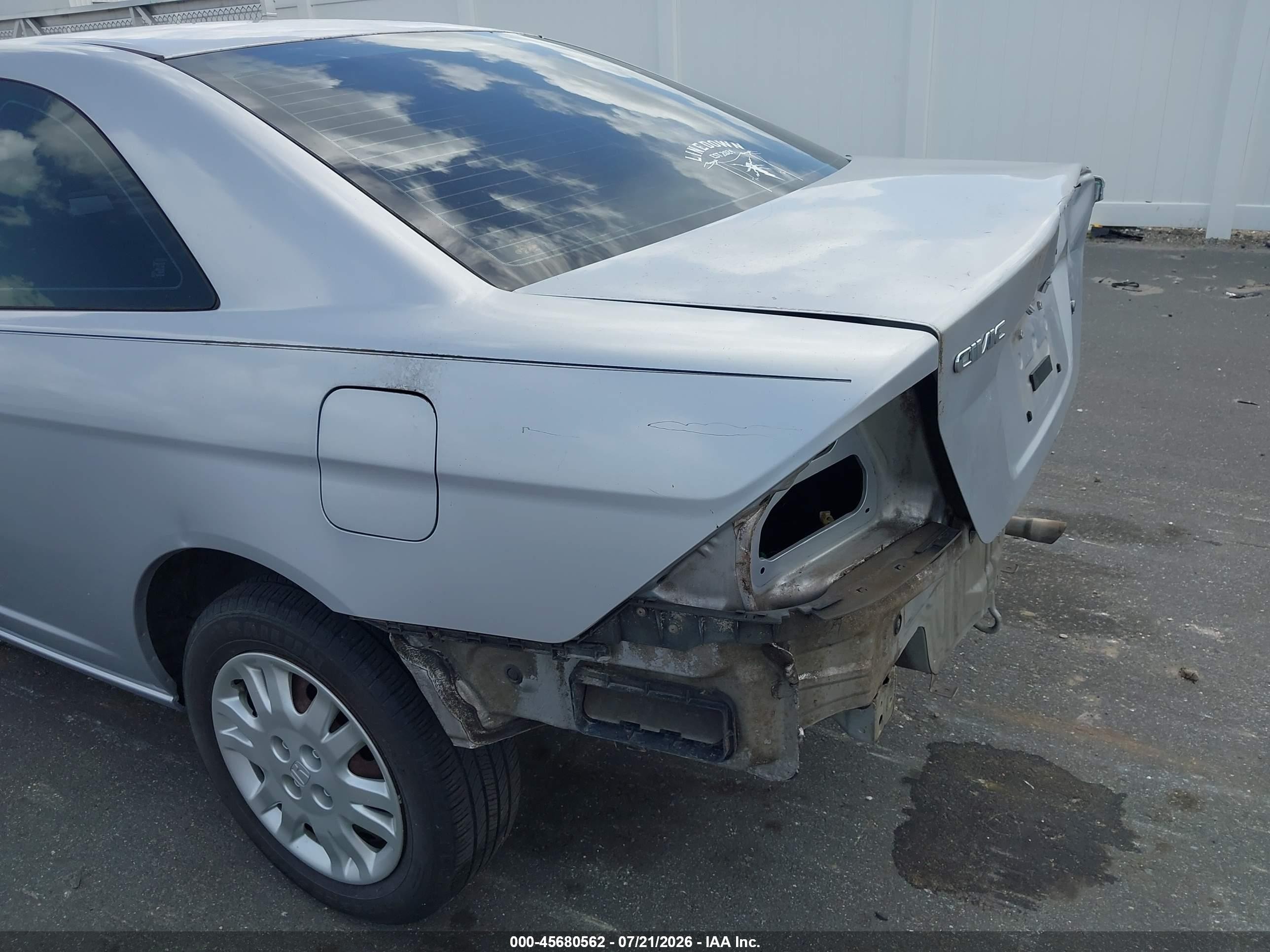 2005 Honda Civic Lx Silver vin: 1HGEM22555L037812