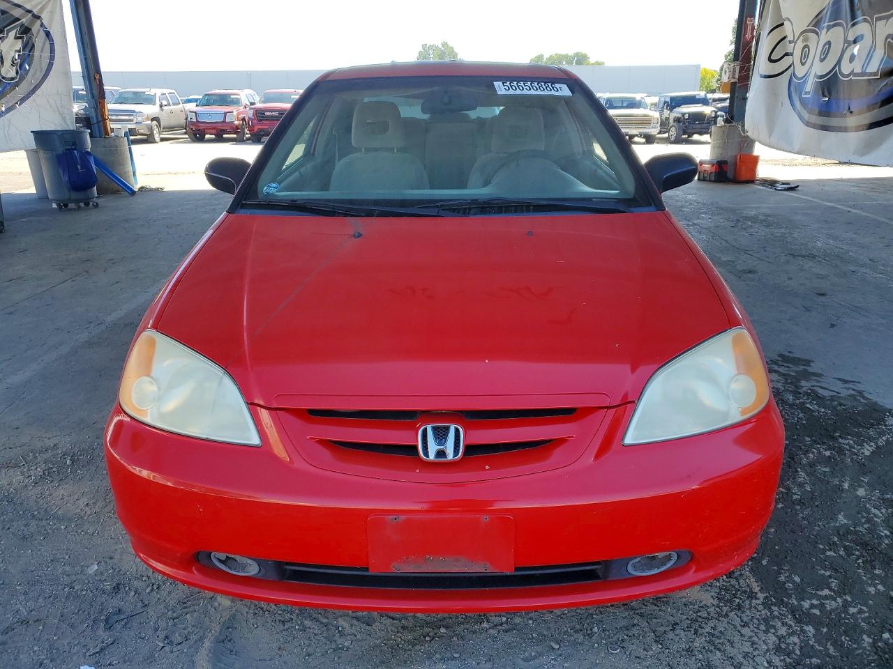 2001 Honda Civic Lx Red vin: 1HGEM22561L034945