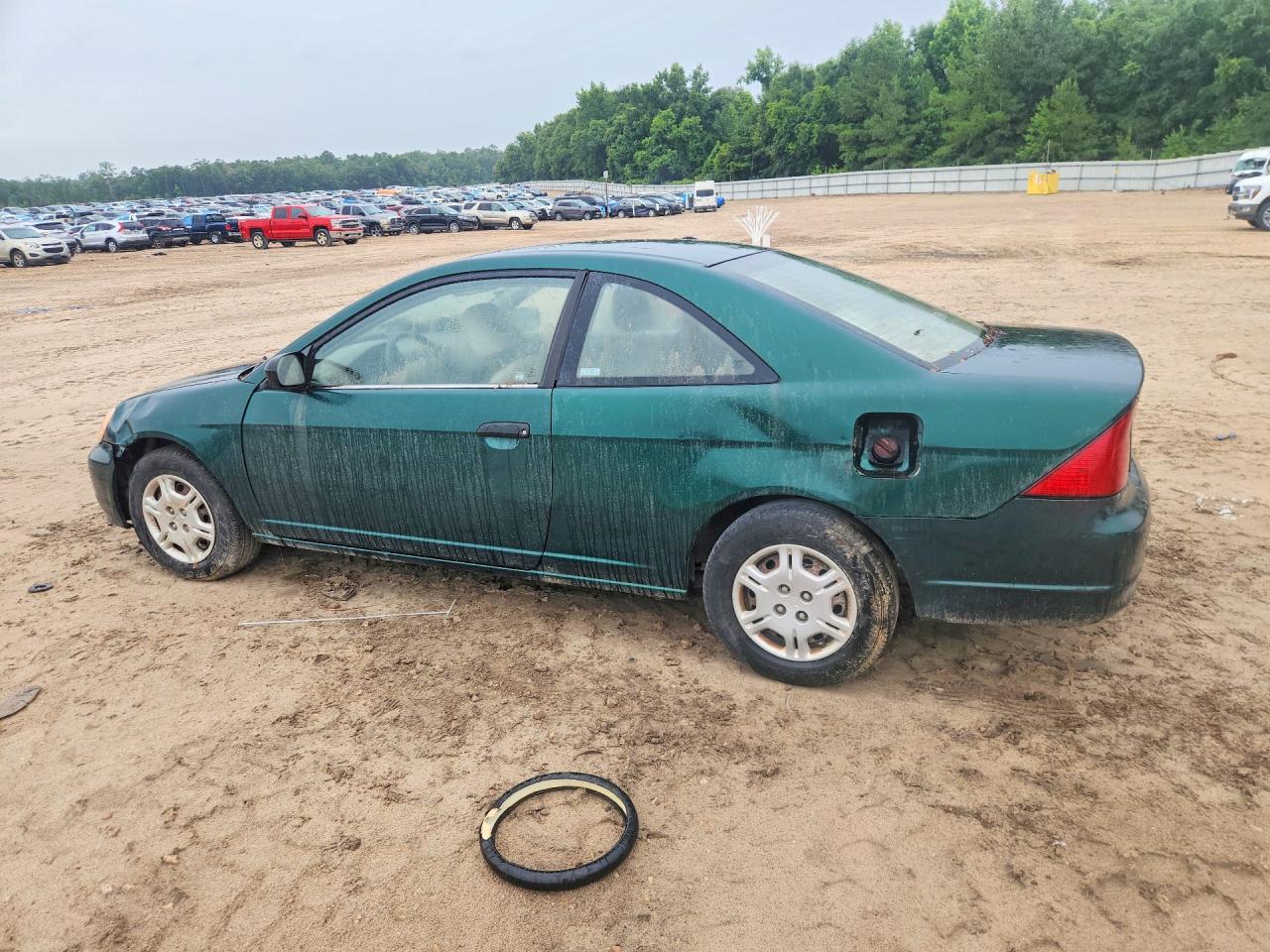 2001 Honda Civic Lx Green vin: 1HGEM22561L042088