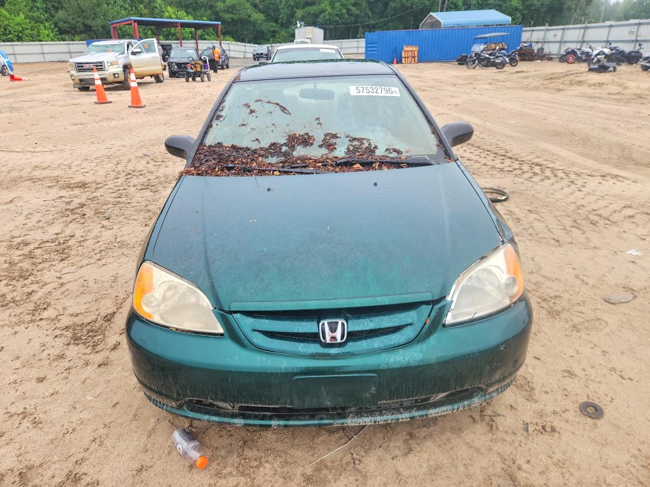 2001 Honda Civic Lx Green vin: 1HGEM22561L042088