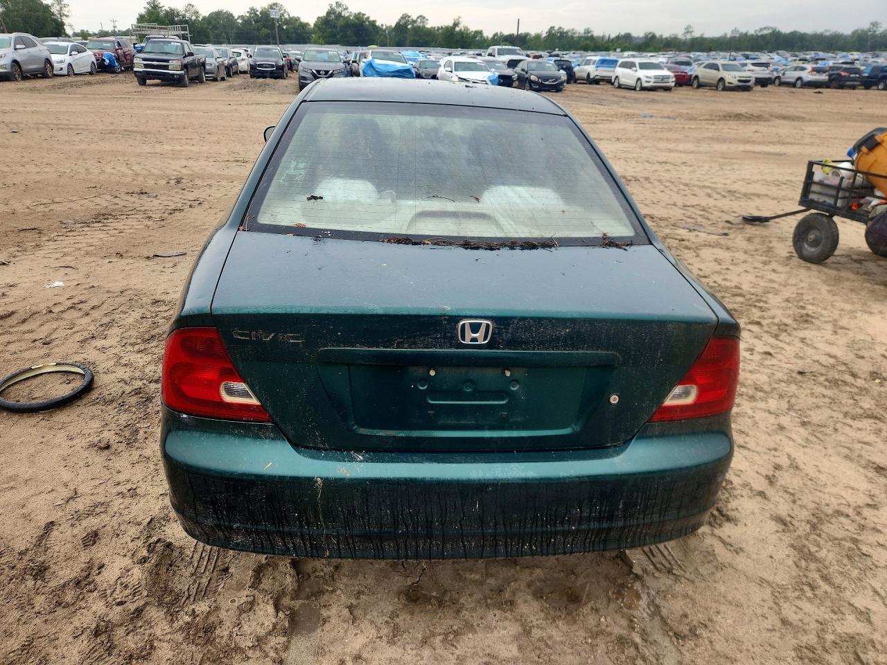 2001 Honda Civic Lx Green vin: 1HGEM22561L042088