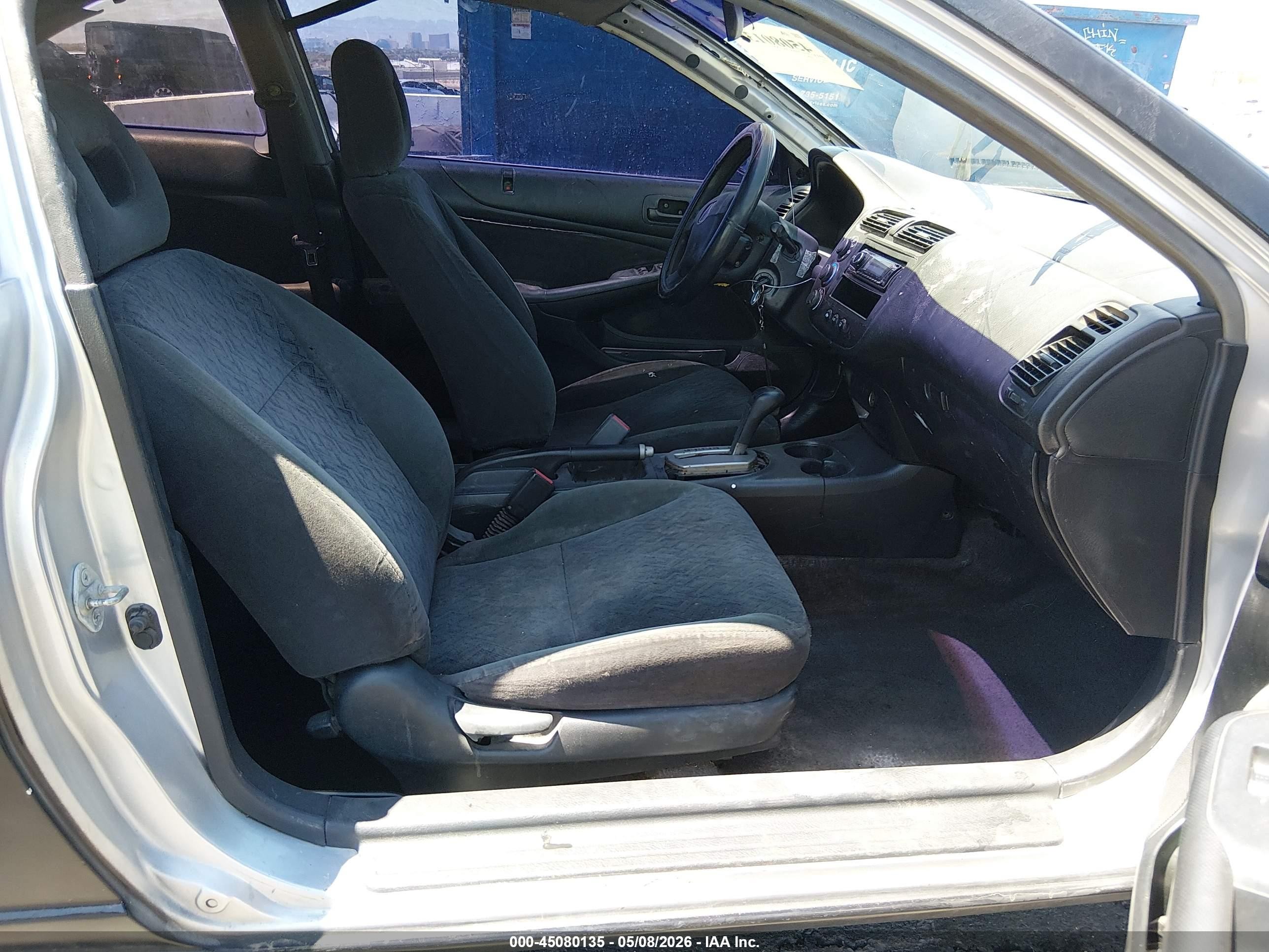 2001 Honda Civic Lx Black vin: 1HGEM22561L114777
