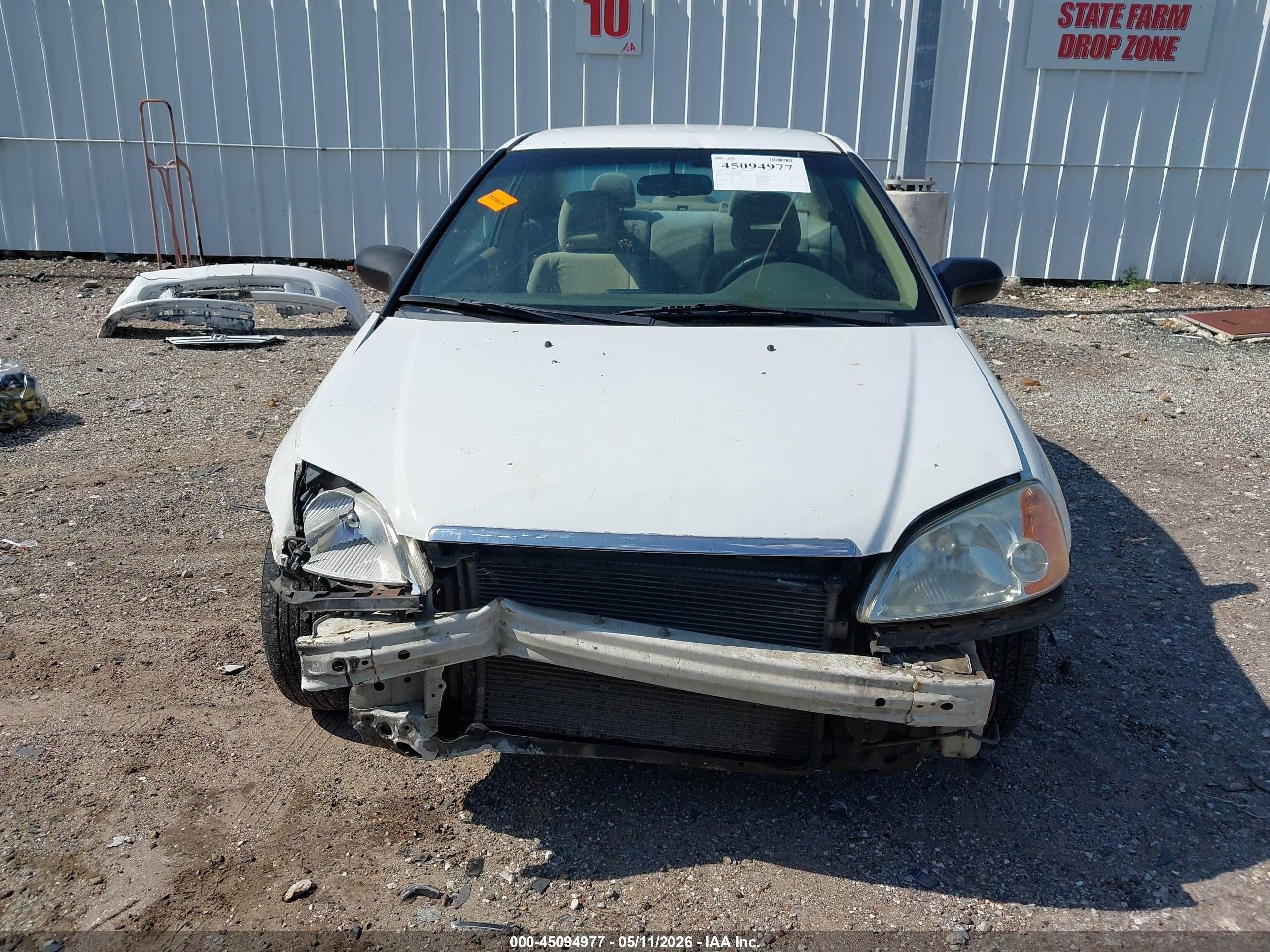 2003 Honda Civic Lx White vin: 1HGEM22563L008638