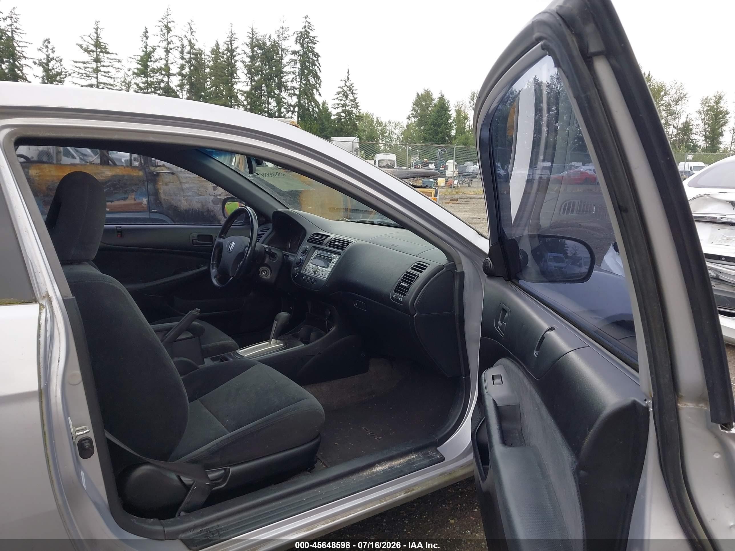 2005 Honda Civic Lx Silver vin: 1HGEM22565L057003