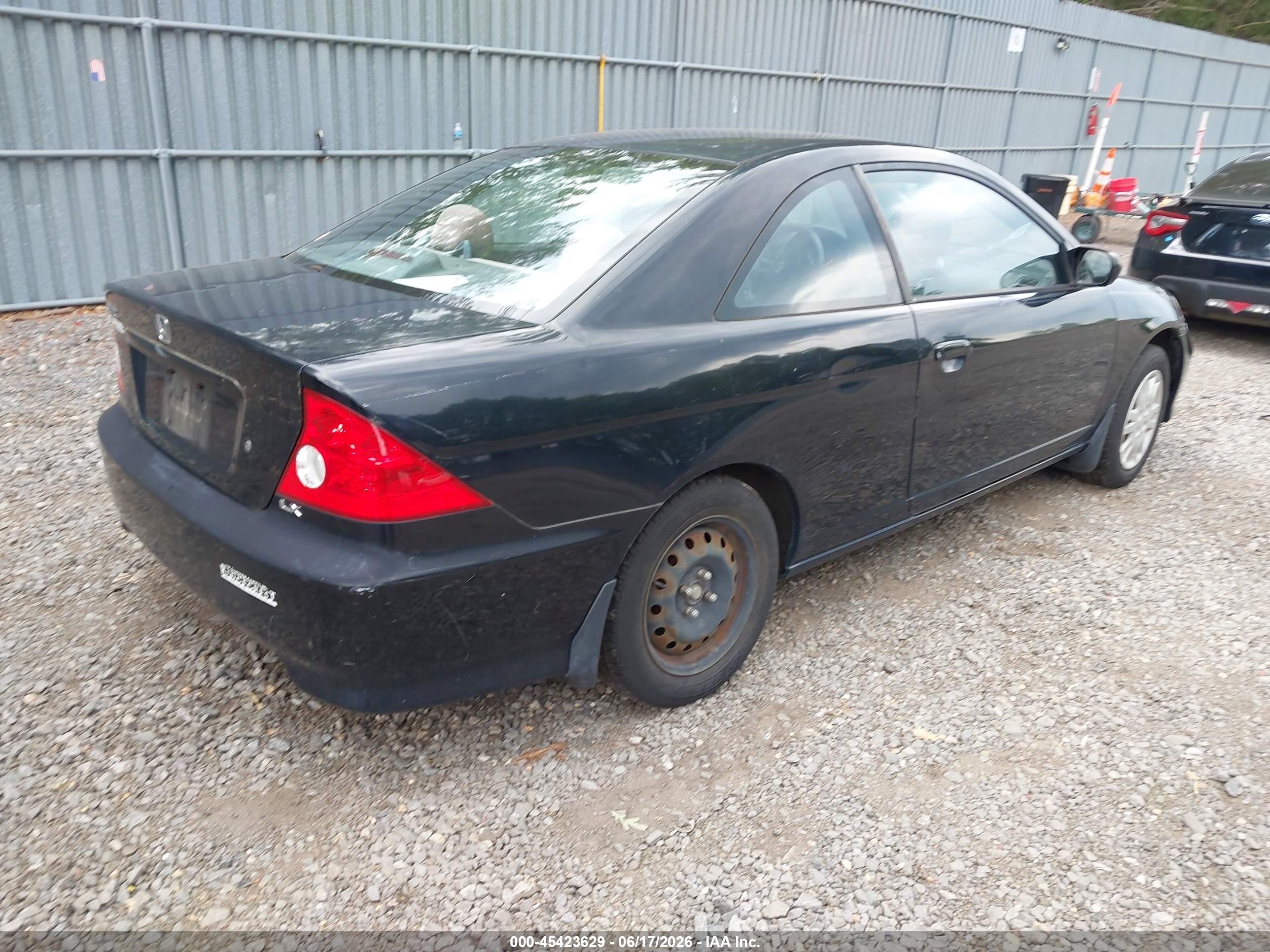 2005 Honda Civic Lx Black vin: 1HGEM22565L073010