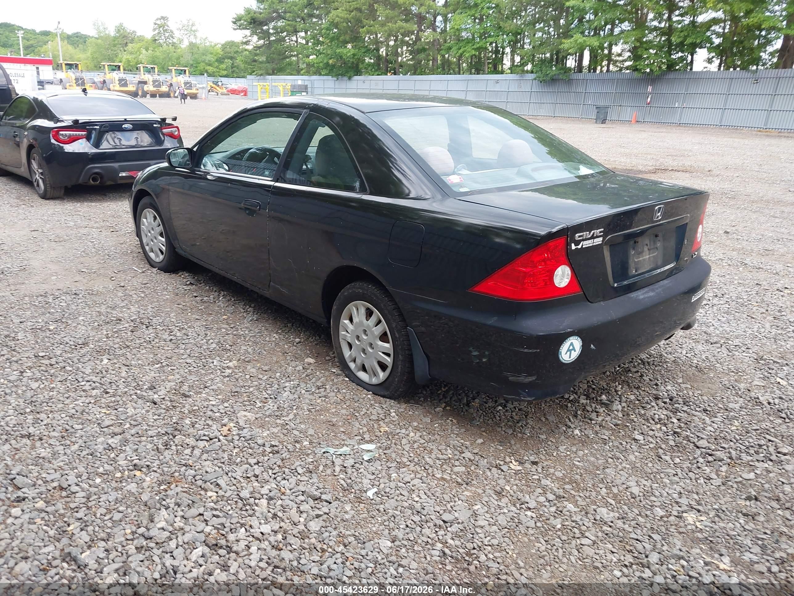 2005 Honda Civic Lx Black vin: 1HGEM22565L073010