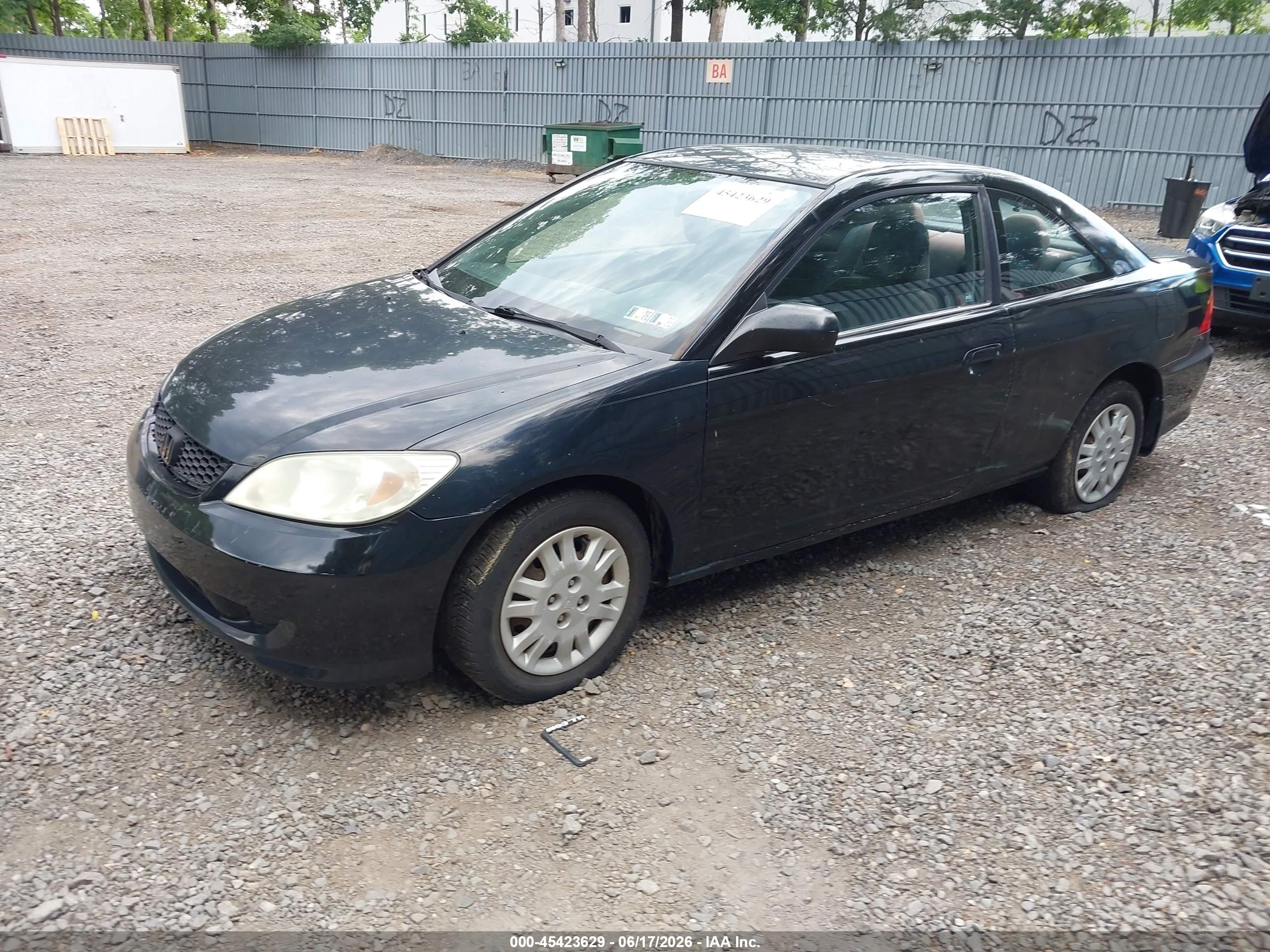2005 Honda Civic Lx Black vin: 1HGEM22565L073010