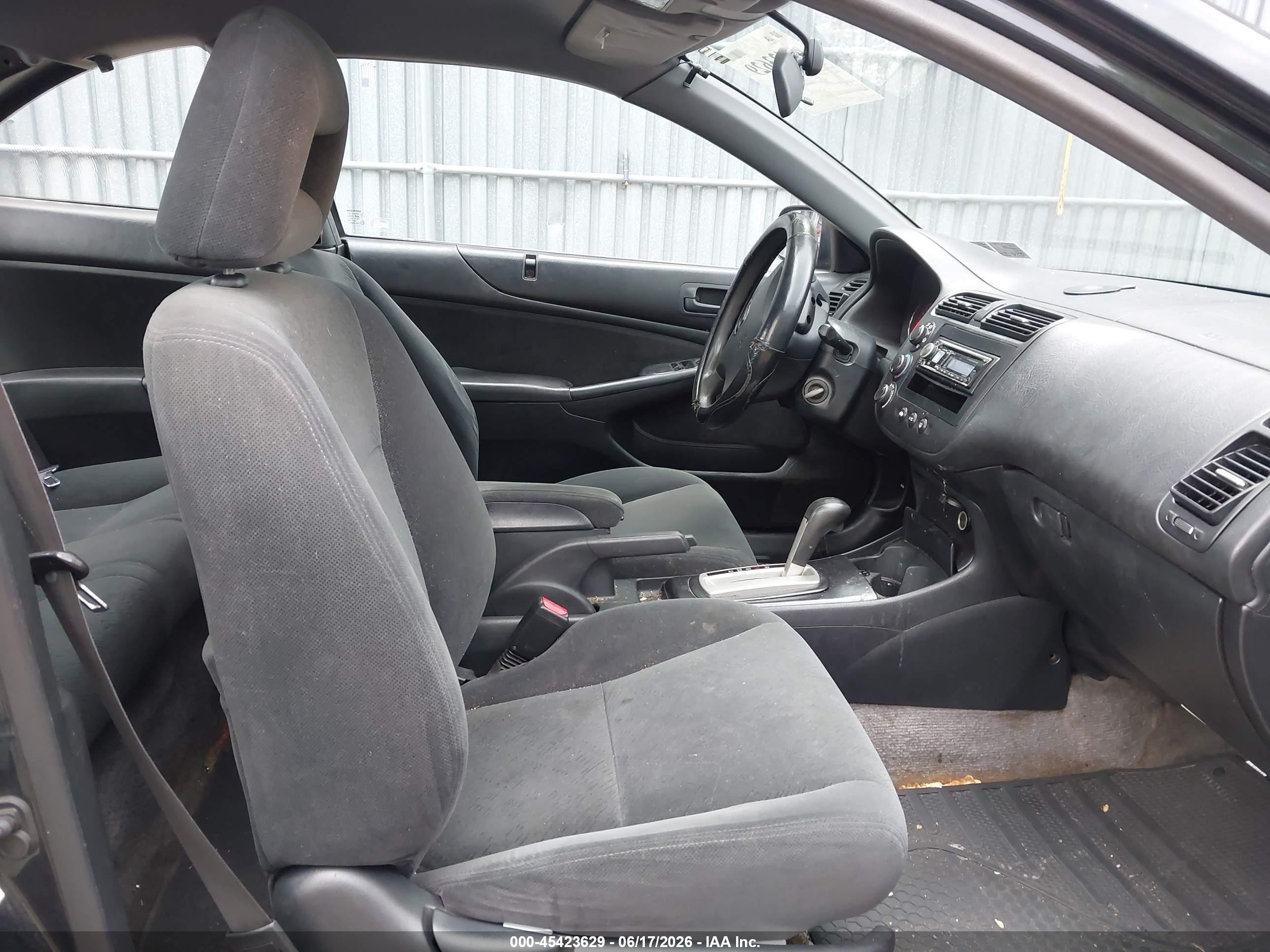 2005 Honda Civic Lx Black vin: 1HGEM22565L073010