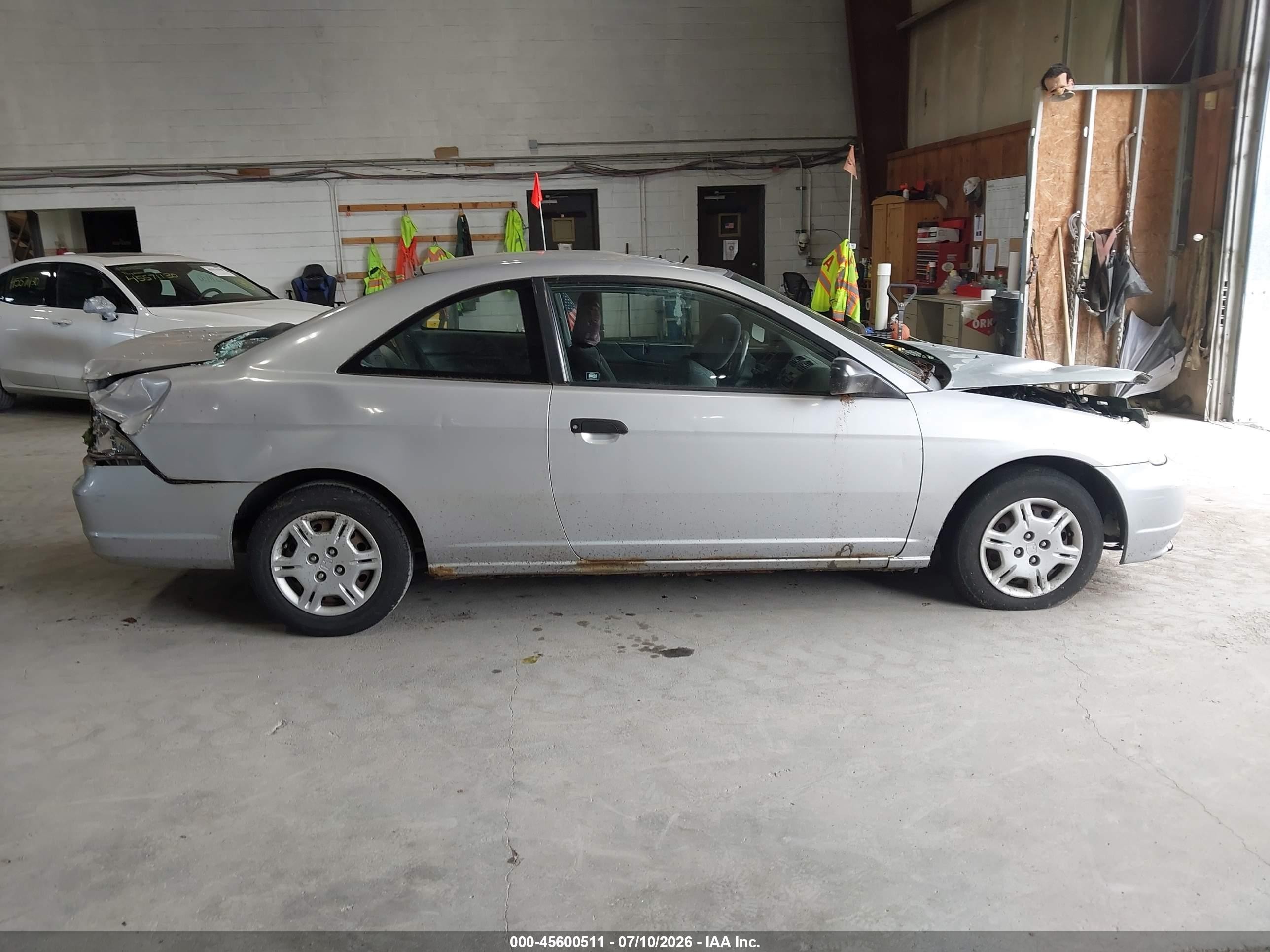 2001 Honda Civic Lx Silver vin: 1HGEM22571L094555