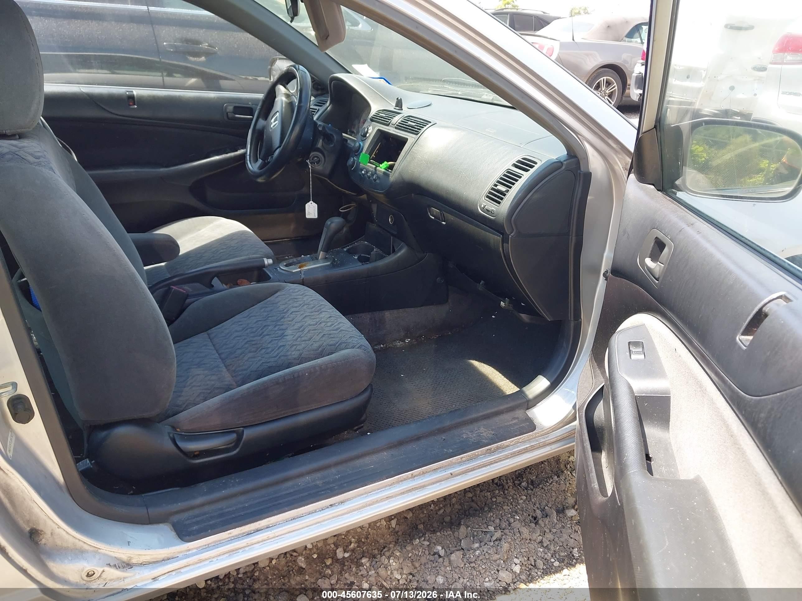 2002 Honda Civic Lx Light Blue vin: 1HGEM22572L045762