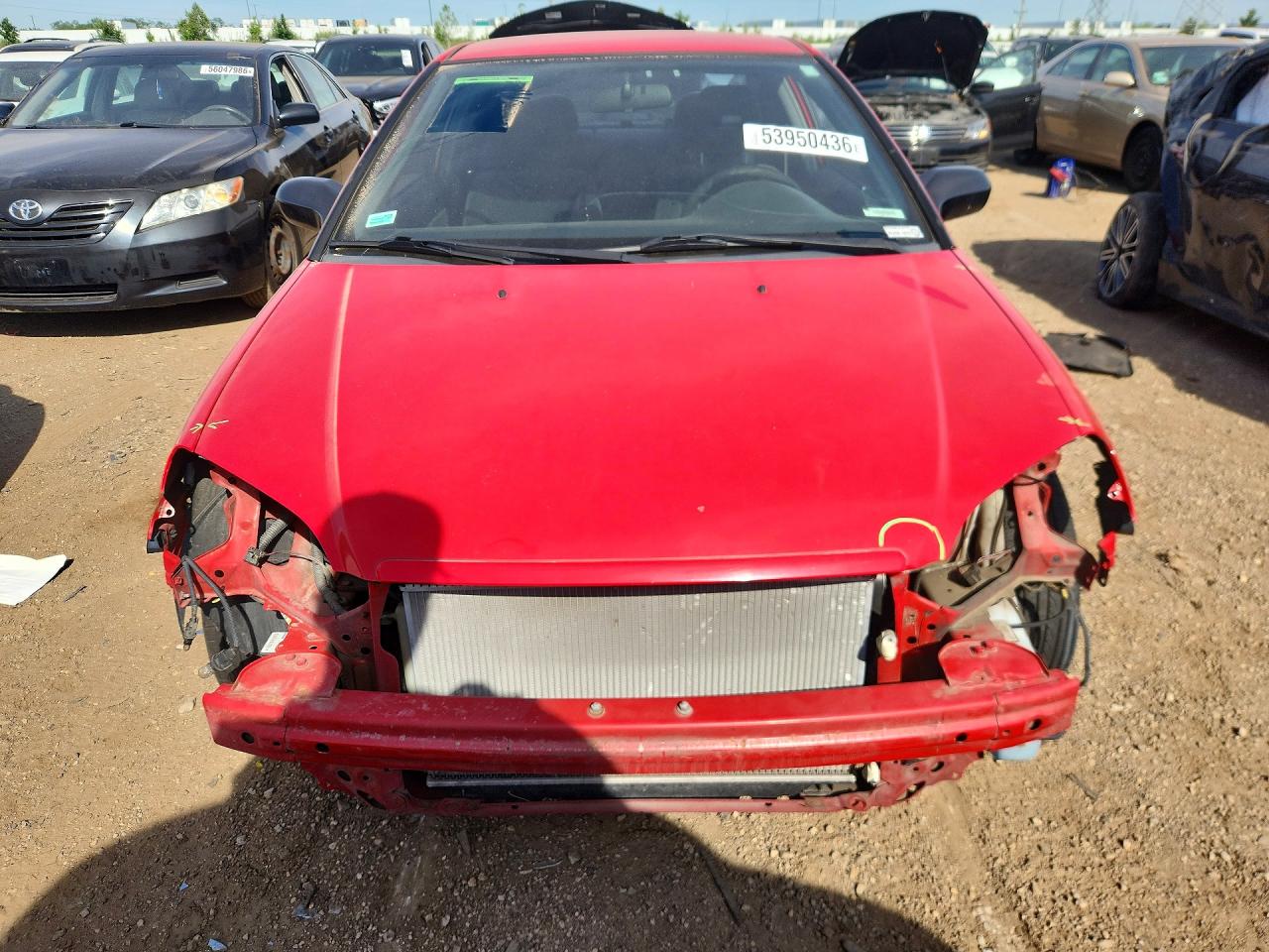 2003 Honda Civic Lx Red vin: 1HGEM22573L006137