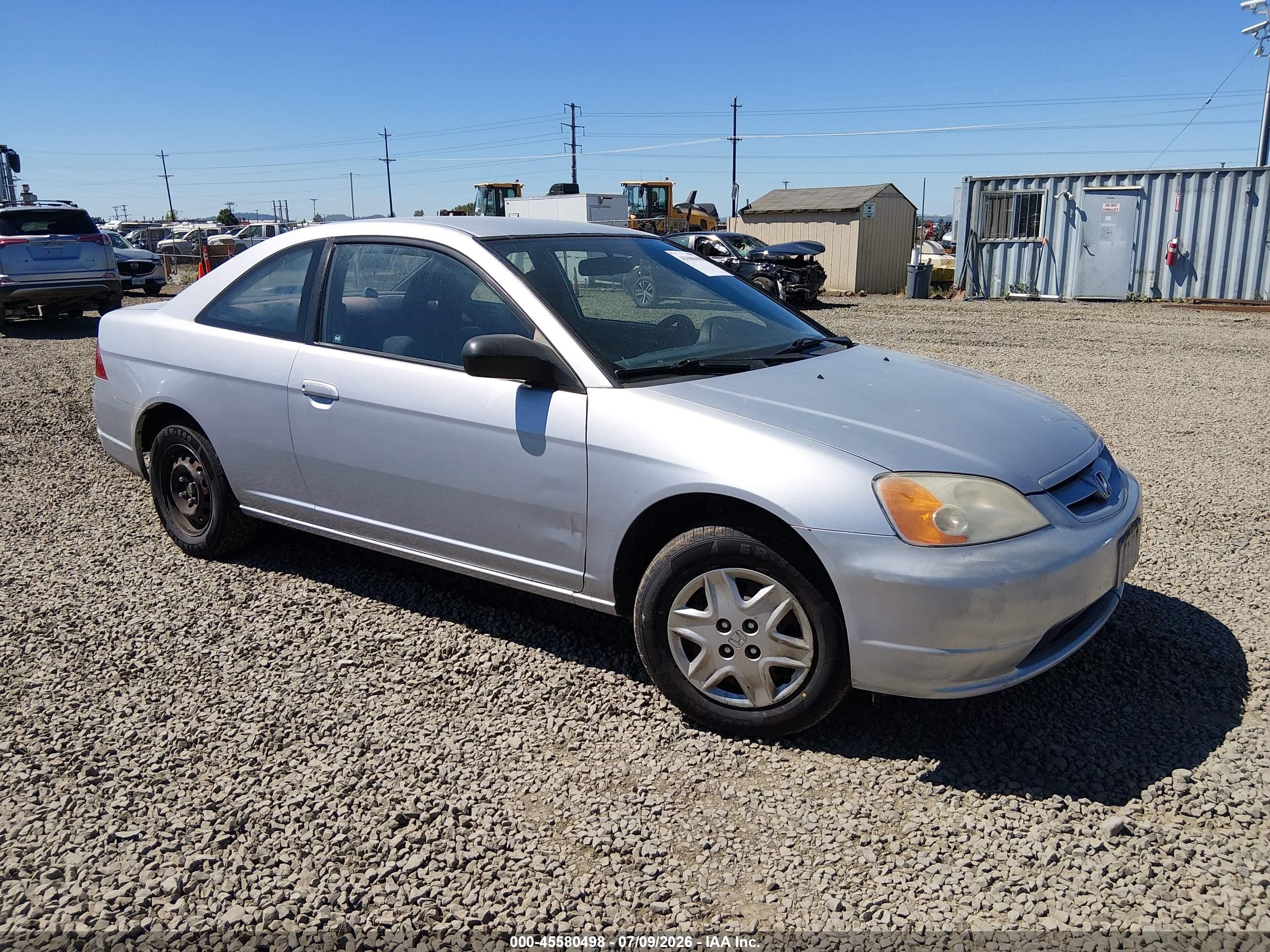 2003 Honda Civic Lx Silver vin: 1HGEM22573L062823