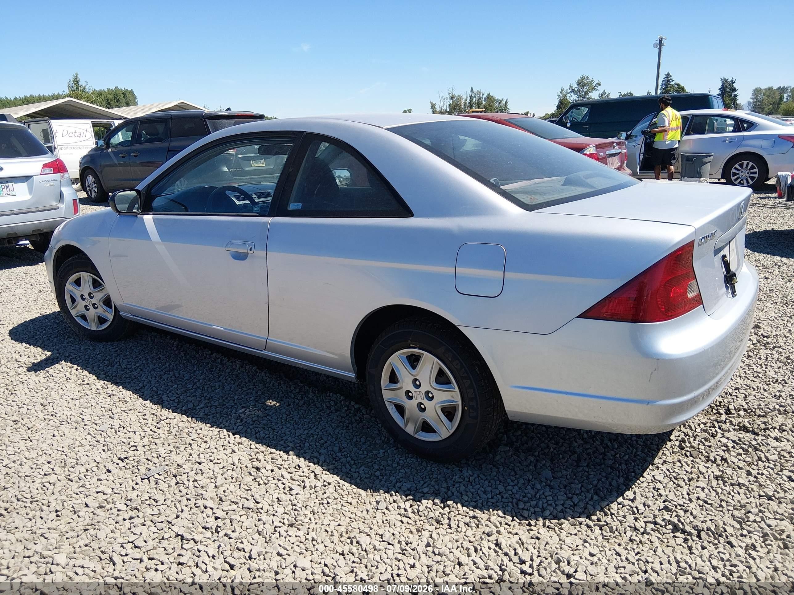 2003 Honda Civic Lx Silver vin: 1HGEM22573L062823