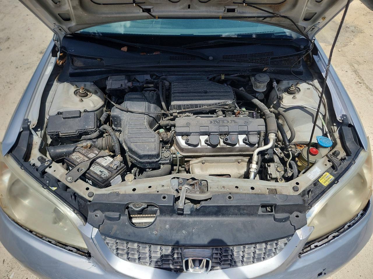 2004 Honda Civic Lx Silver vin: 1HGEM22574L063536