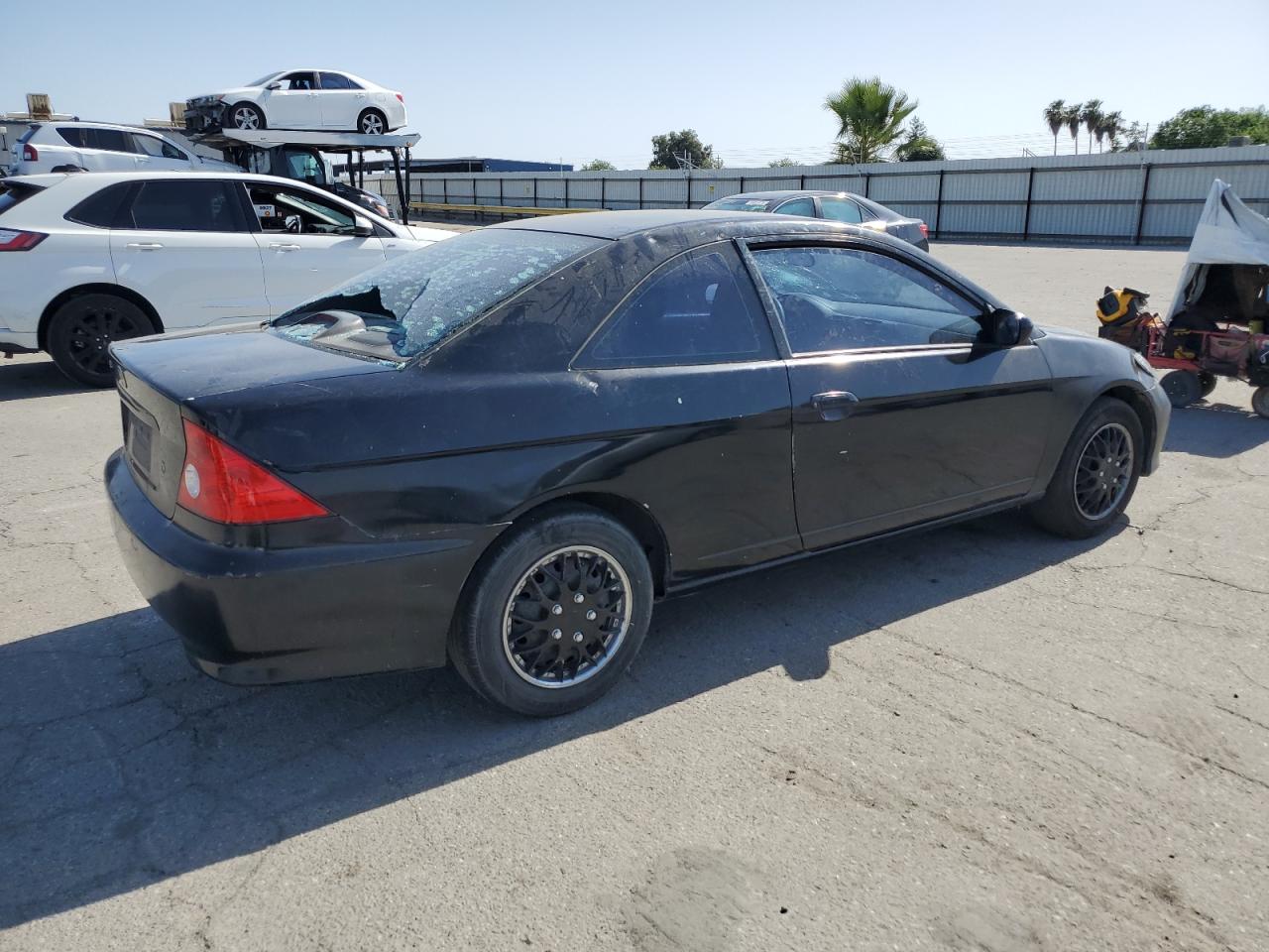 2004 Honda Civic Lx Black vin: 1HGEM22574L071104