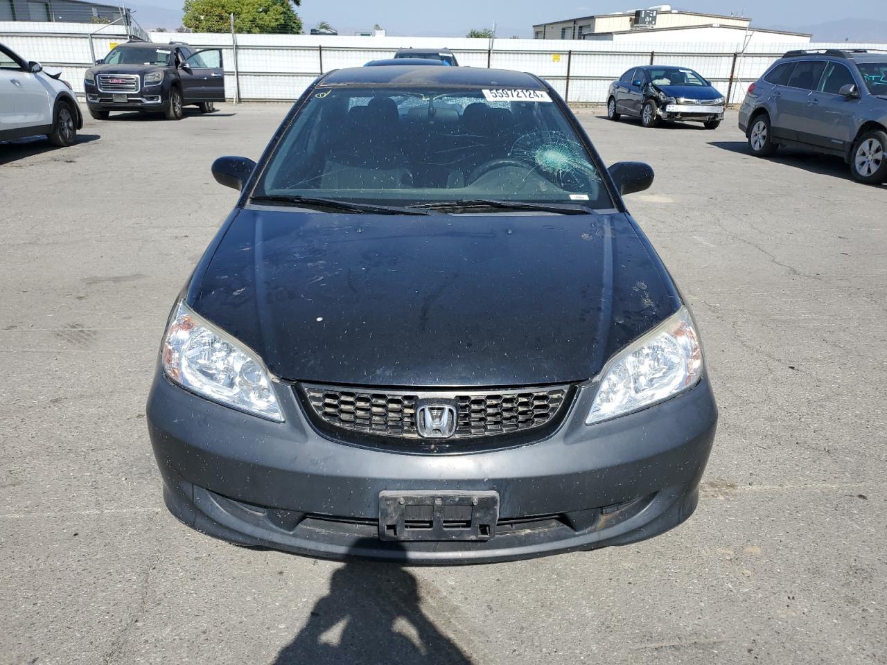 2004 Honda Civic Lx Black vin: 1HGEM22574L071104