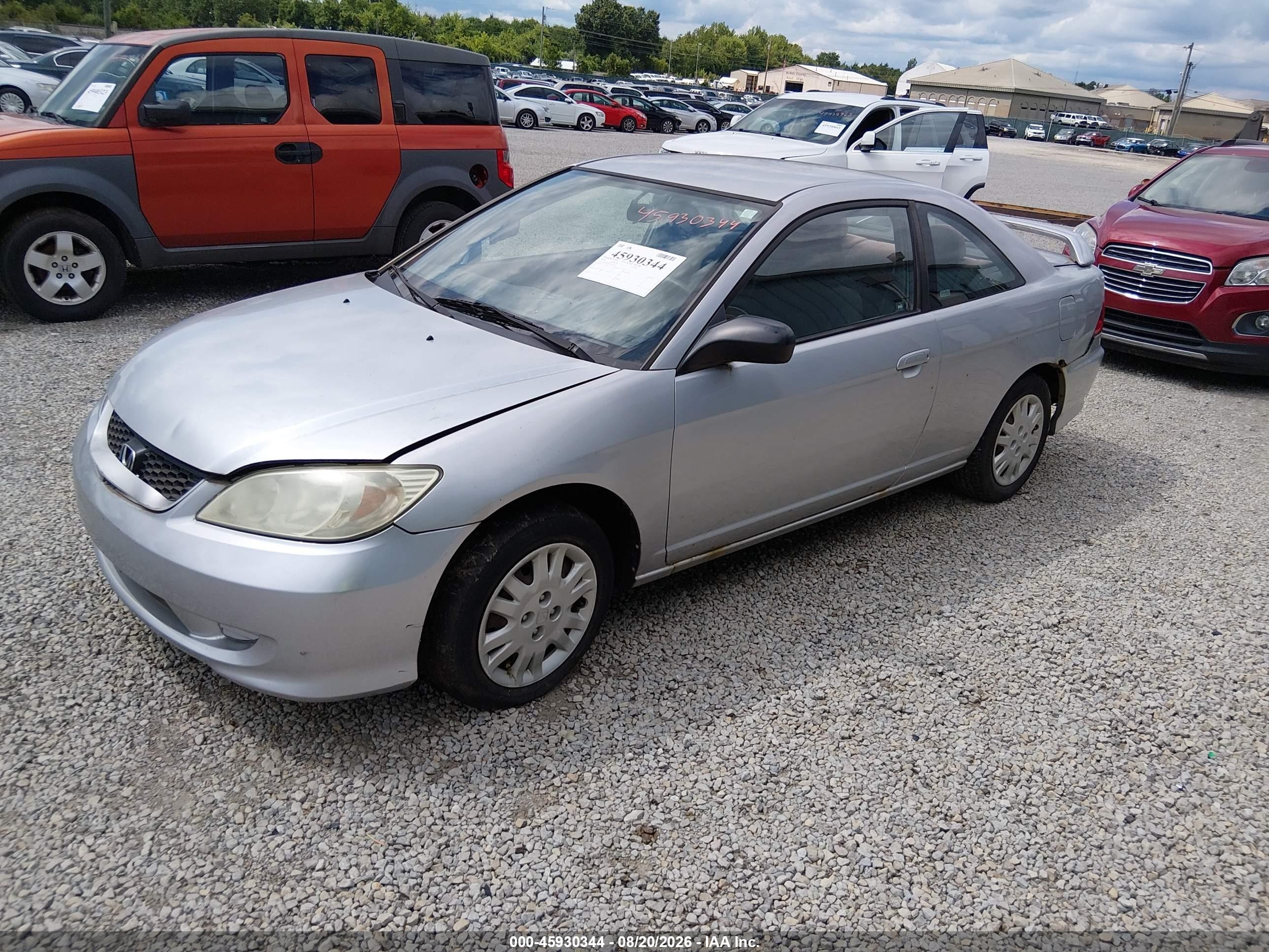 2004 Honda Civic Lx Silver vin: 1HGEM22574L077212