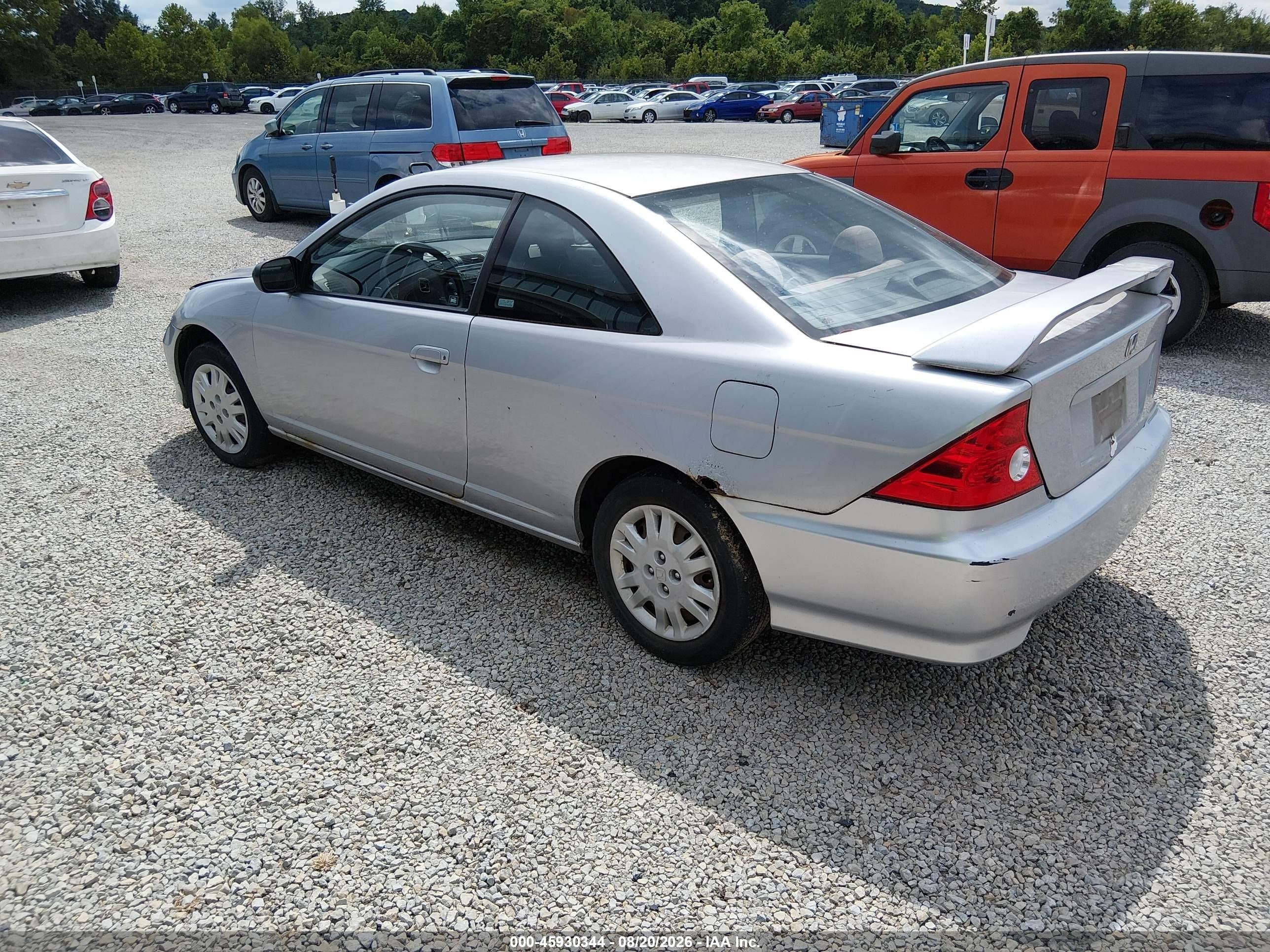 2004 Honda Civic Lx Silver vin: 1HGEM22574L077212