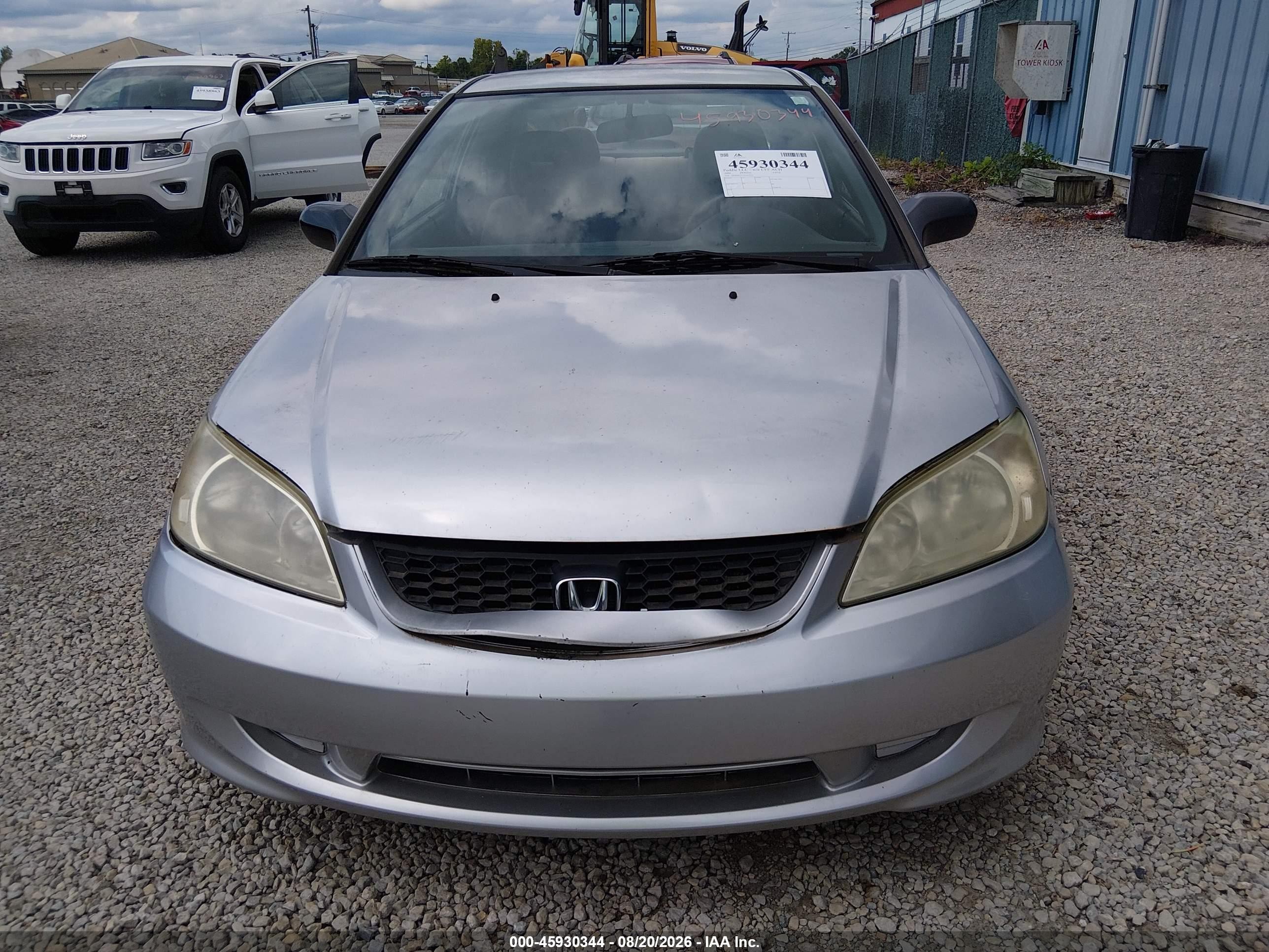 2004 Honda Civic Lx Silver vin: 1HGEM22574L077212