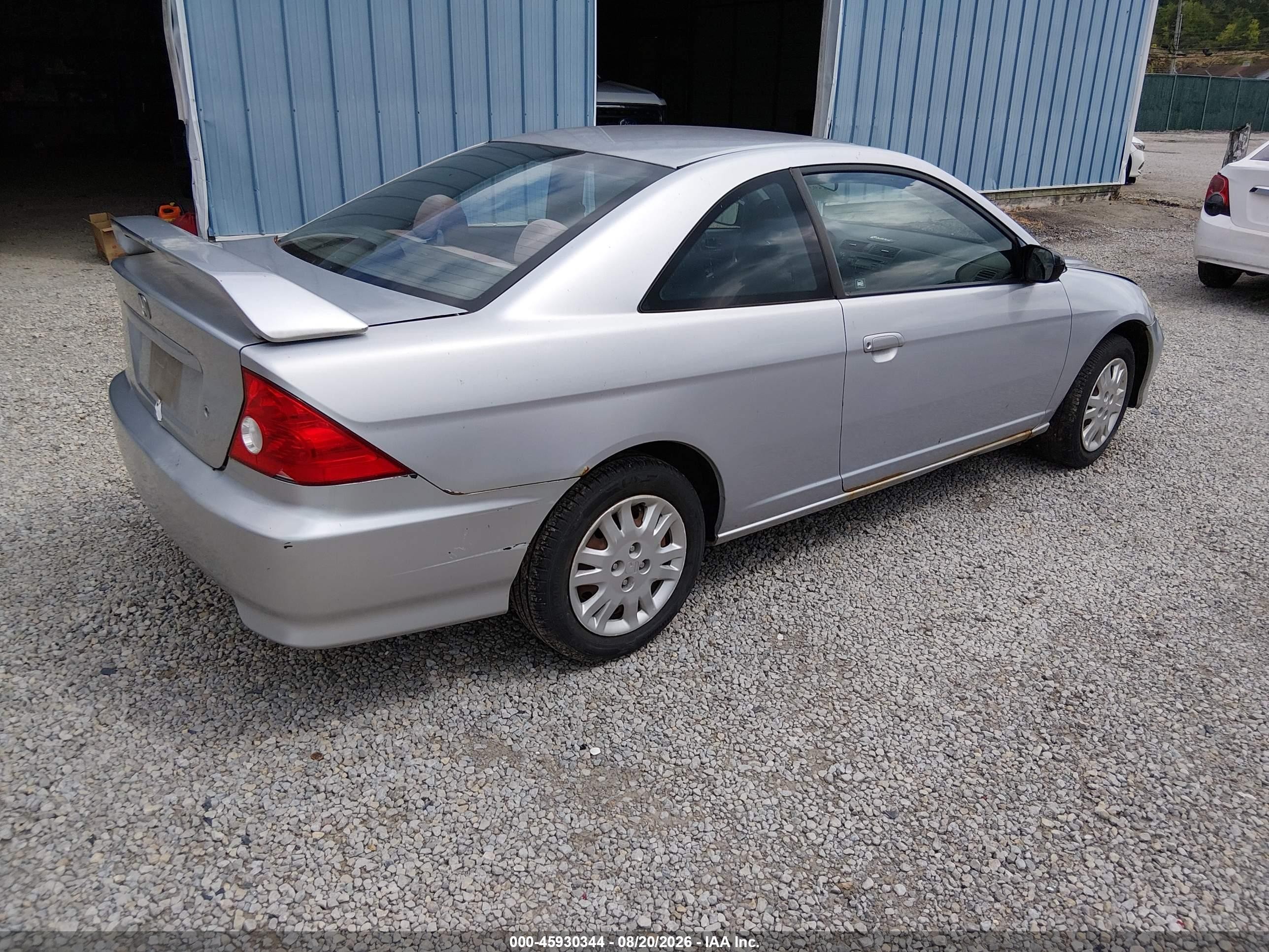 2004 Honda Civic Lx Silver vin: 1HGEM22574L077212