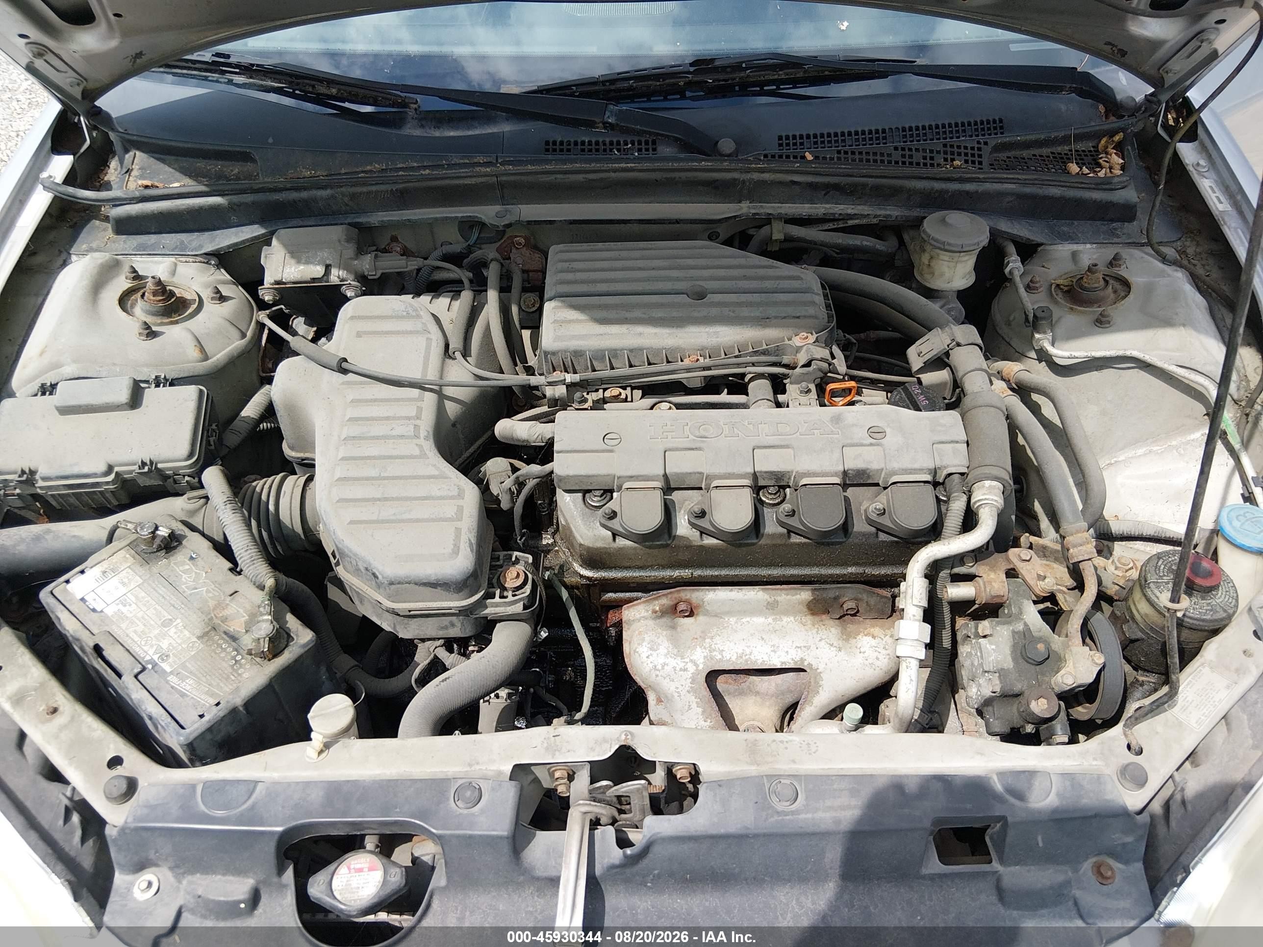 2004 Honda Civic Lx Silver vin: 1HGEM22574L077212
