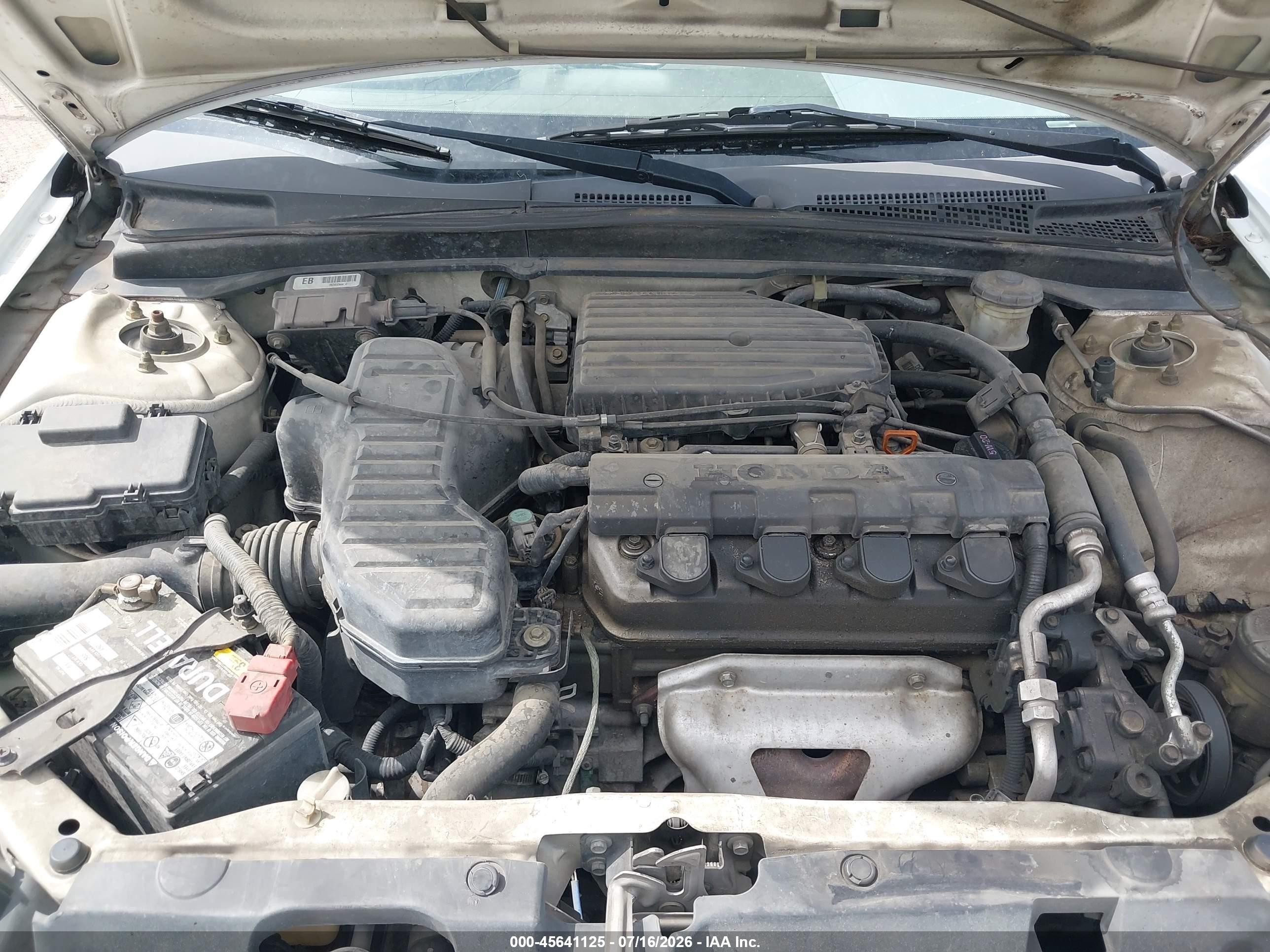 2005 Honda Civic Lx Белый vin: 1HGEM22575L028867