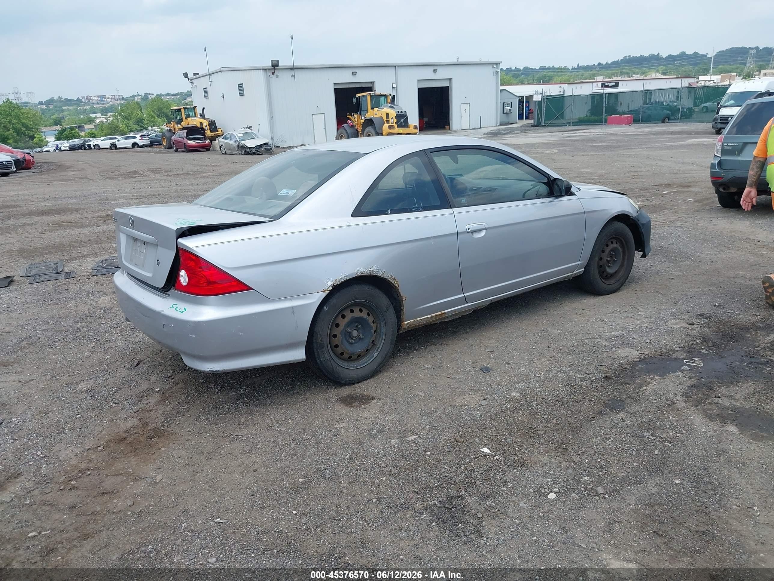 2005 Honda Civic Lx Silver vin: 1HGEM22575L036855