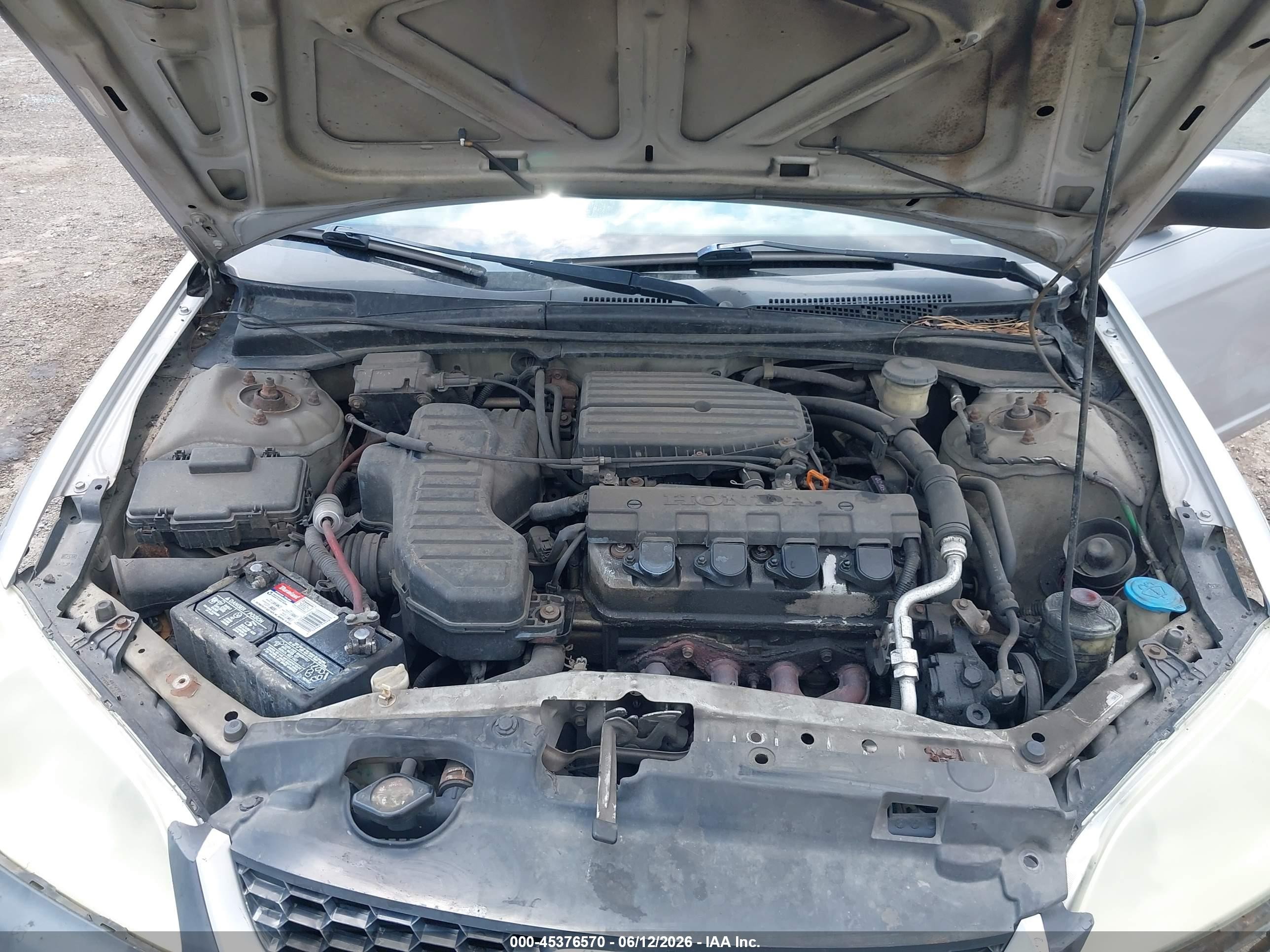 2005 Honda Civic Lx Silver vin: 1HGEM22575L036855