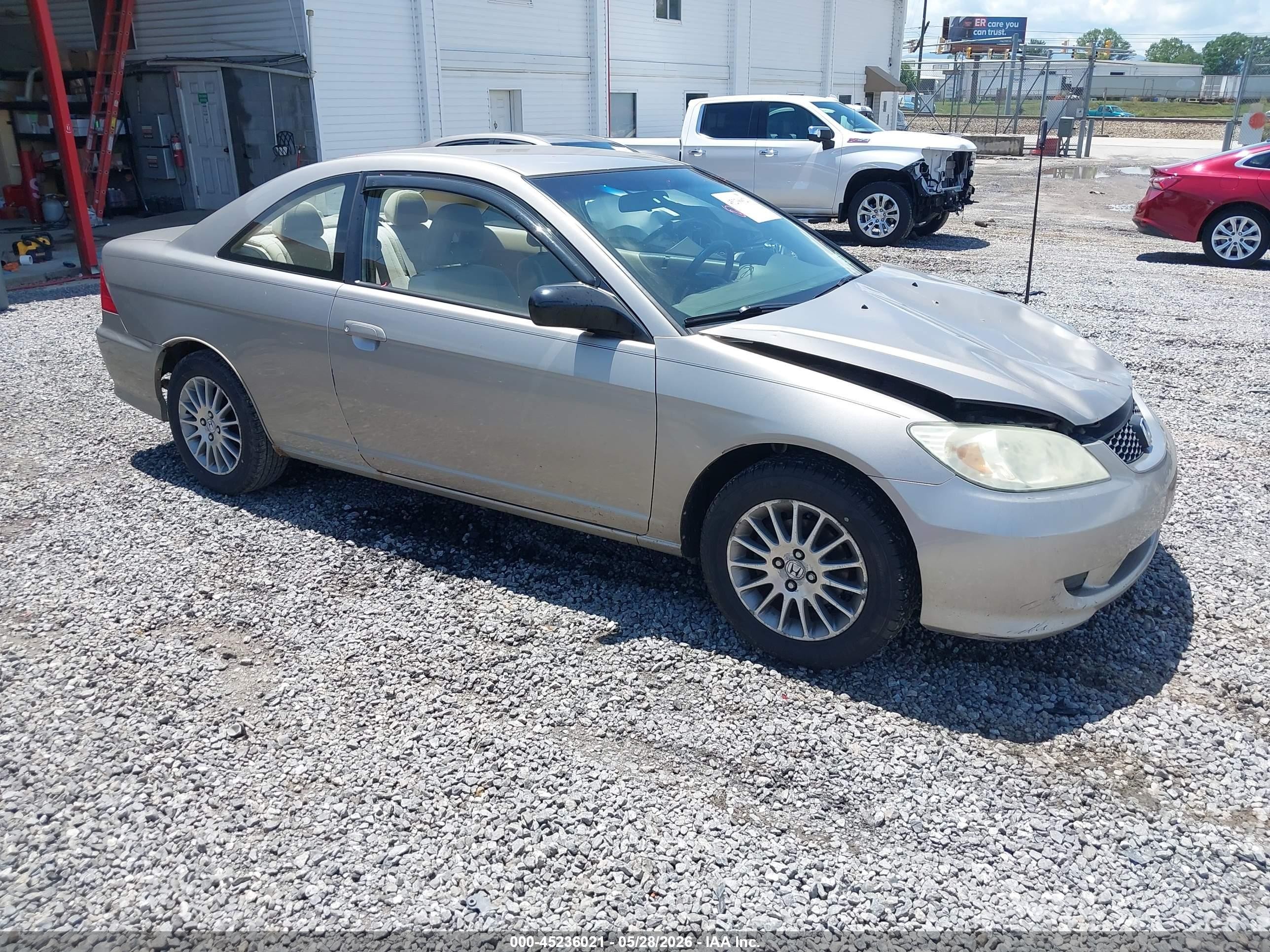 2005 Honda Civic Lx Silver vin: 1HGEM22575L051940