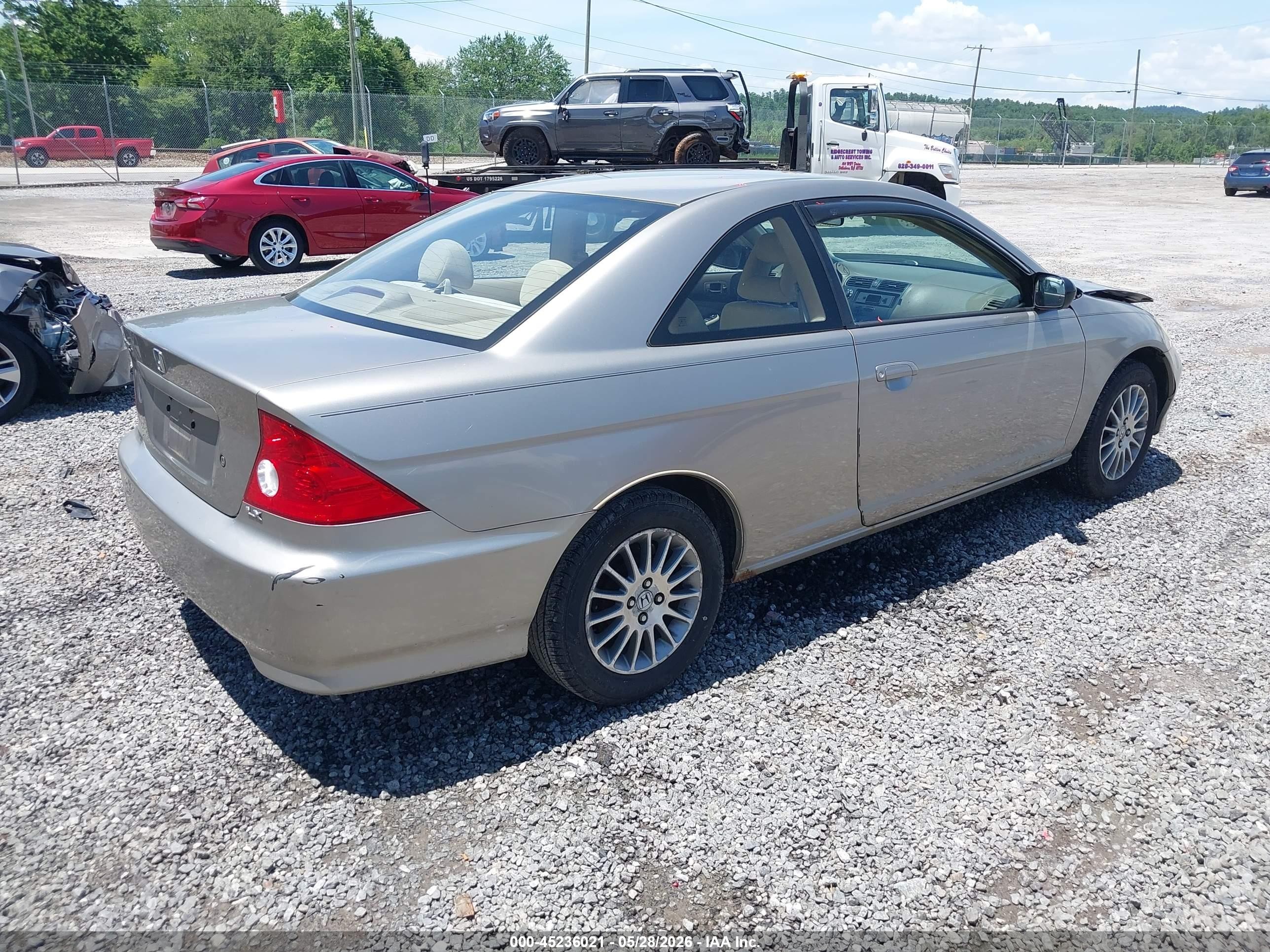 2005 Honda Civic Lx Silver vin: 1HGEM22575L051940