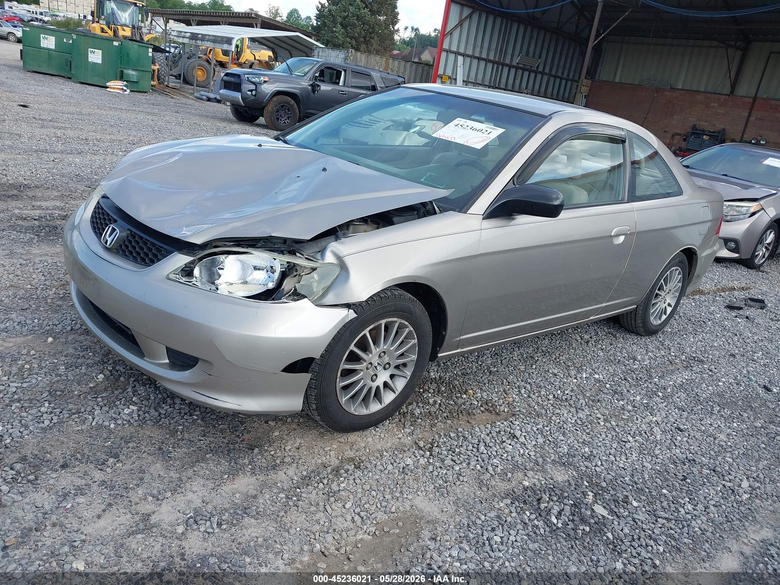 2005 Honda Civic Lx Silver vin: 1HGEM22575L051940