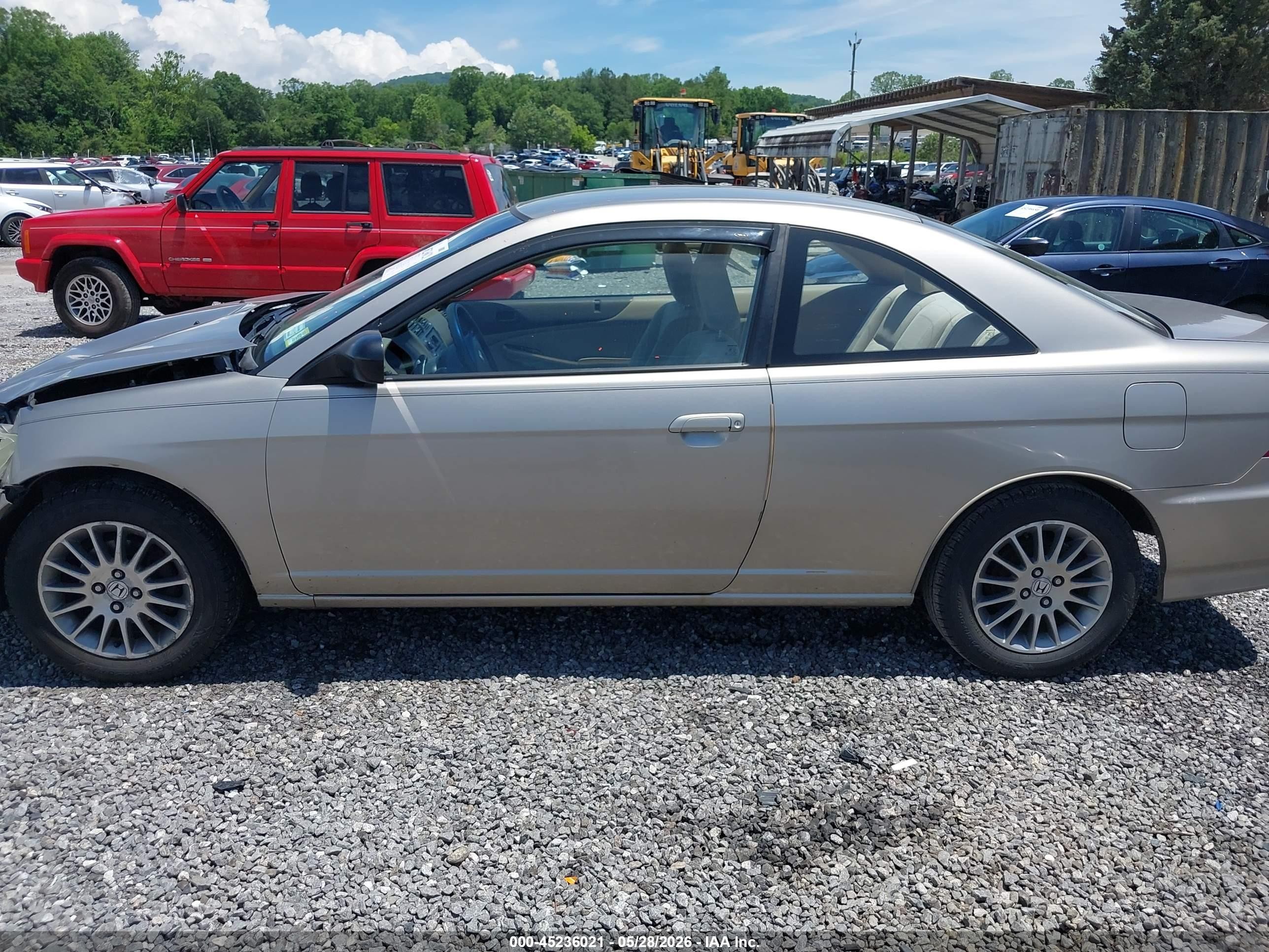 2005 Honda Civic Lx Silver vin: 1HGEM22575L051940