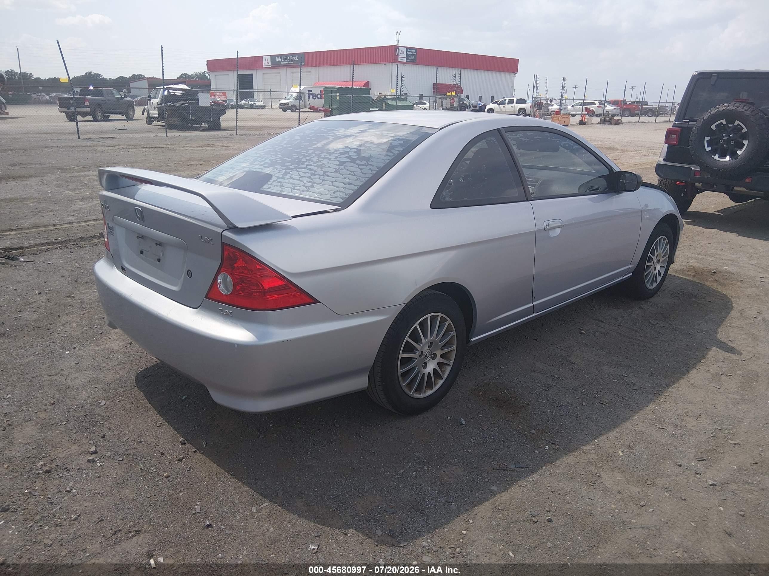 2005 Honda Civic Lx Silver vin: 1HGEM22575L072903