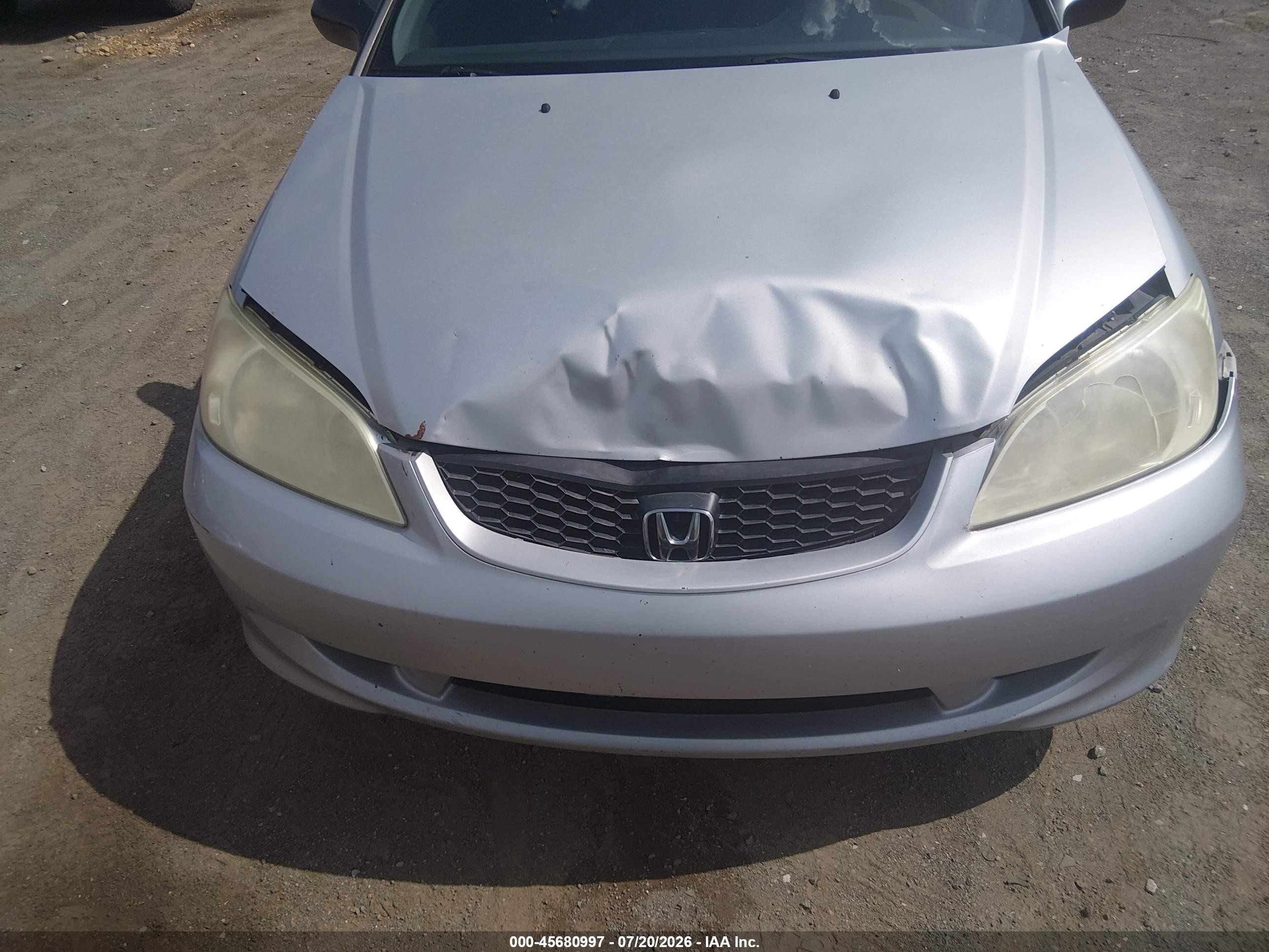 2005 Honda Civic Lx Silver vin: 1HGEM22575L072903